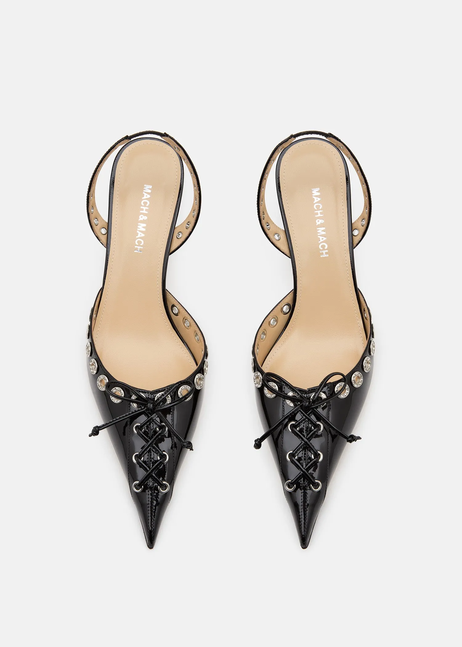 Crystalized Corset Pointed Toe Slingback sold by MACH & MACH product image thumbnail 3