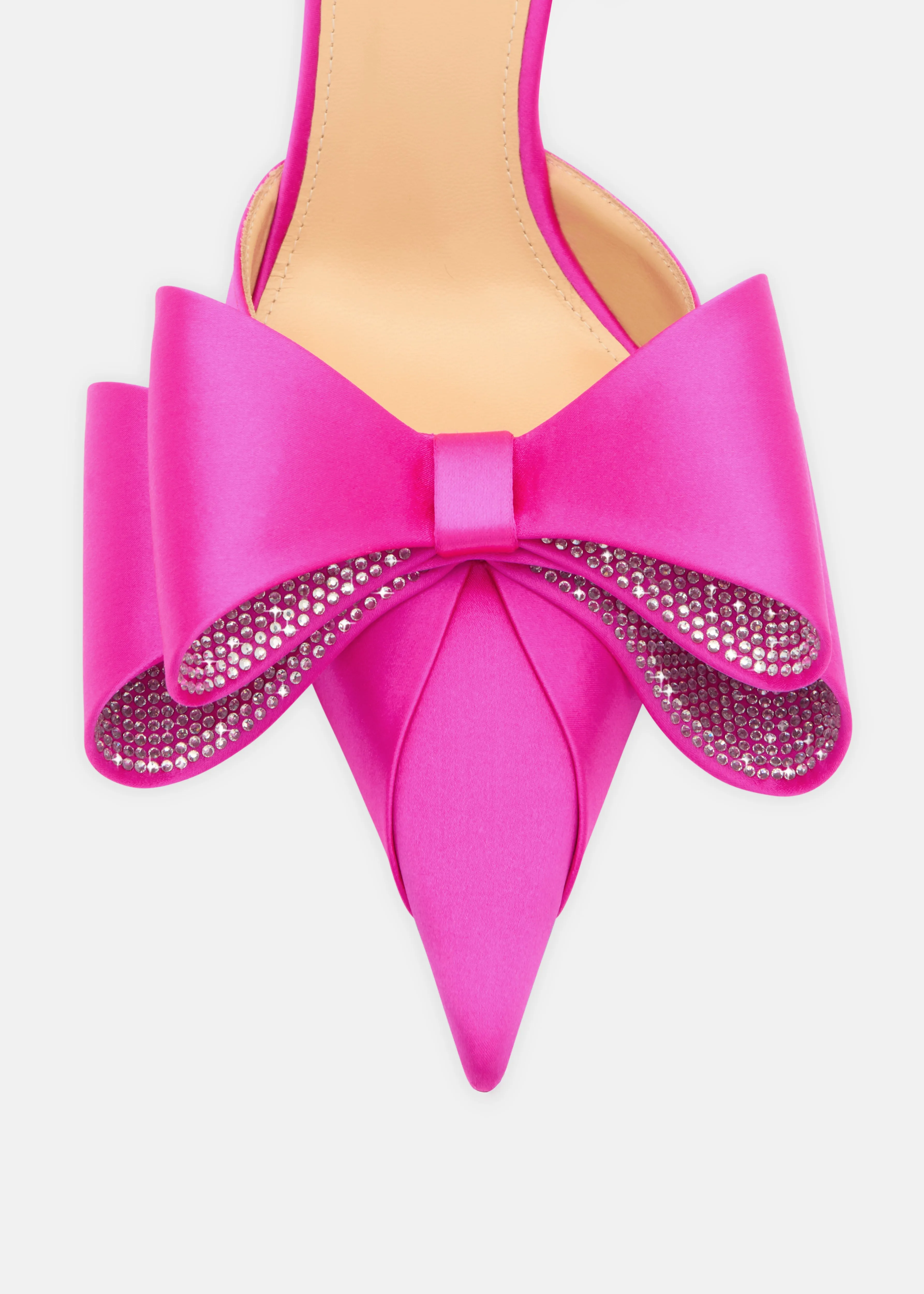 Le Cadeau Fuchsia Satin Slingback Pumps sold by MACH & MACH product image thumbnail 5
