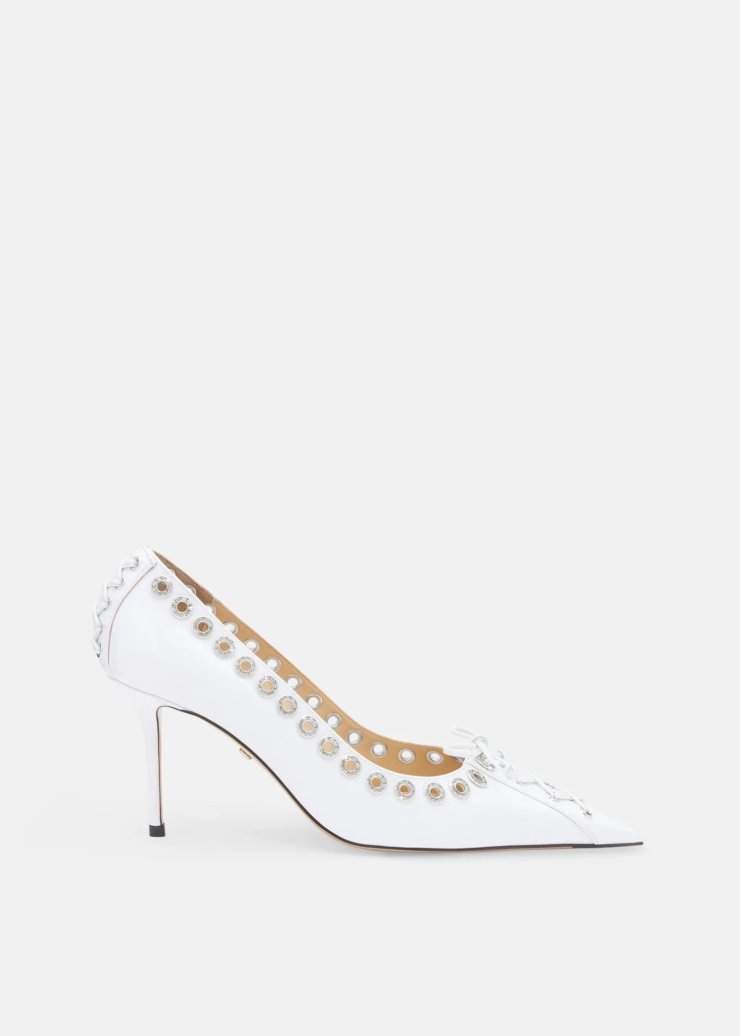 Crystalized Corset Pointed Toe Pumps sold by MACH & MACH