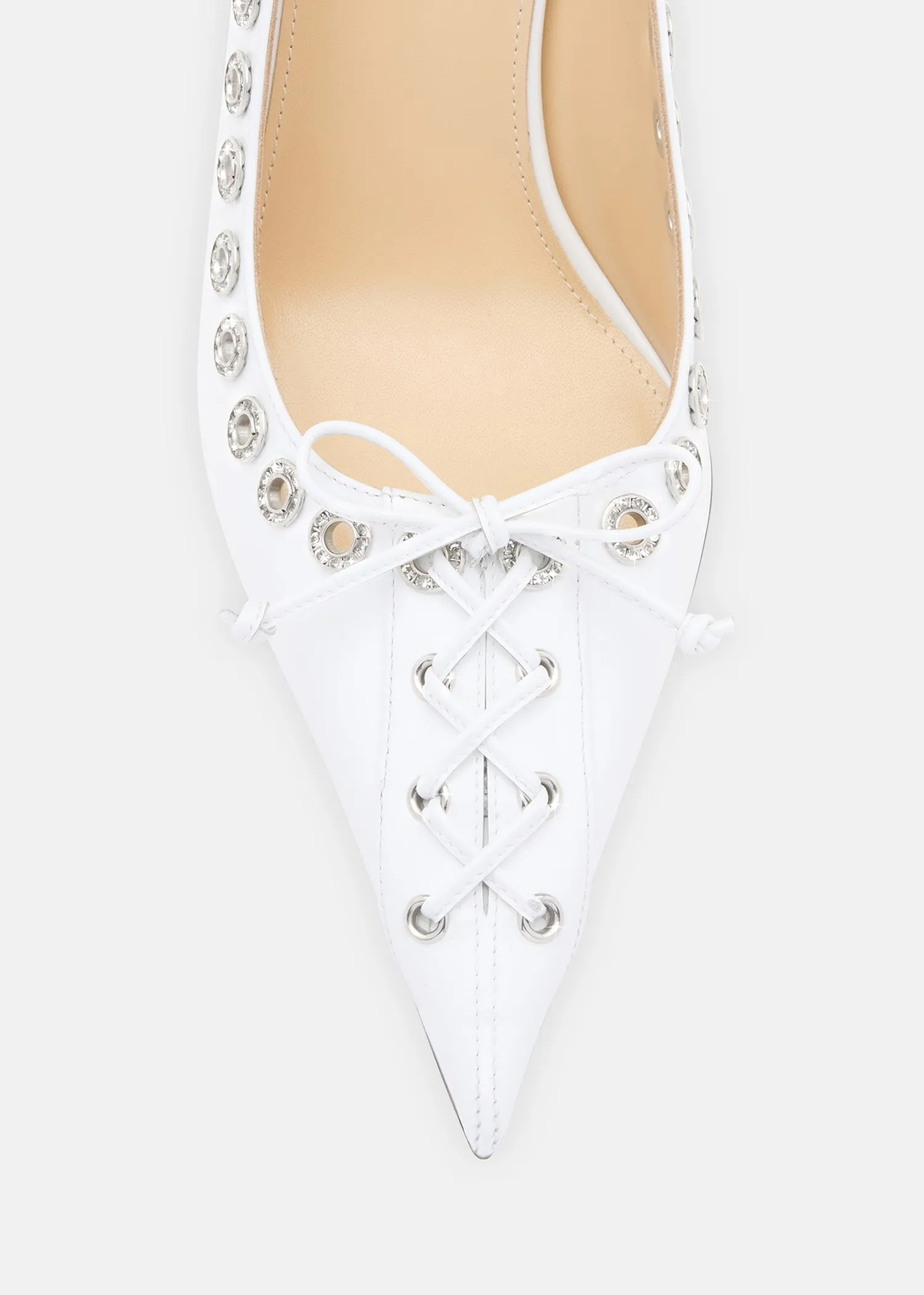 Crystalized Corset Pointed Toe Pumps sold by MACH & MACH product image thumbnail 5