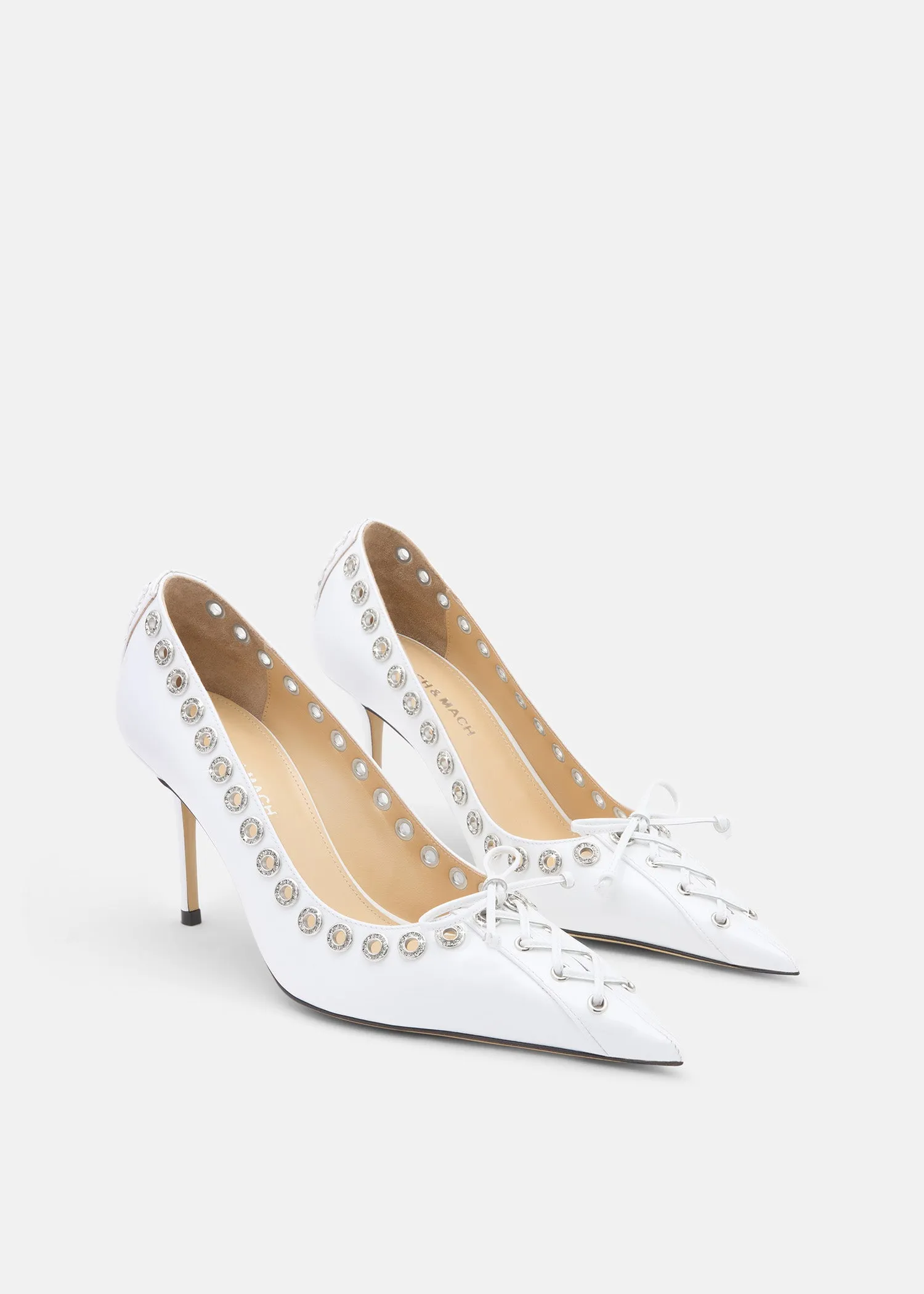 Crystalized Corset Pointed Toe Pumps sold by MACH & MACH product image thumbnail 2