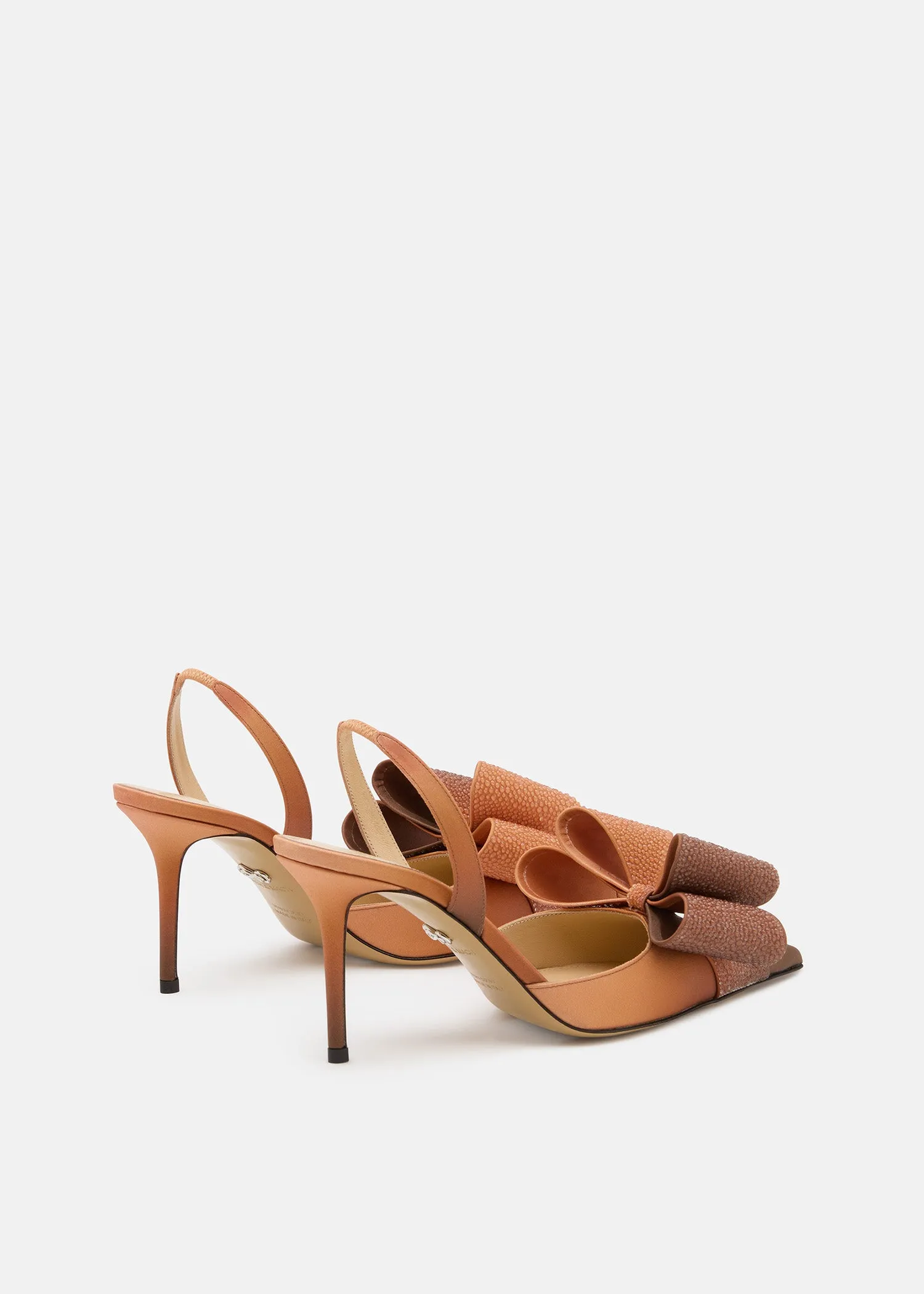 Le Cadeau' Brown Aqua Gradient Slingbacks sold by MACH & MACH product image thumbnail 4