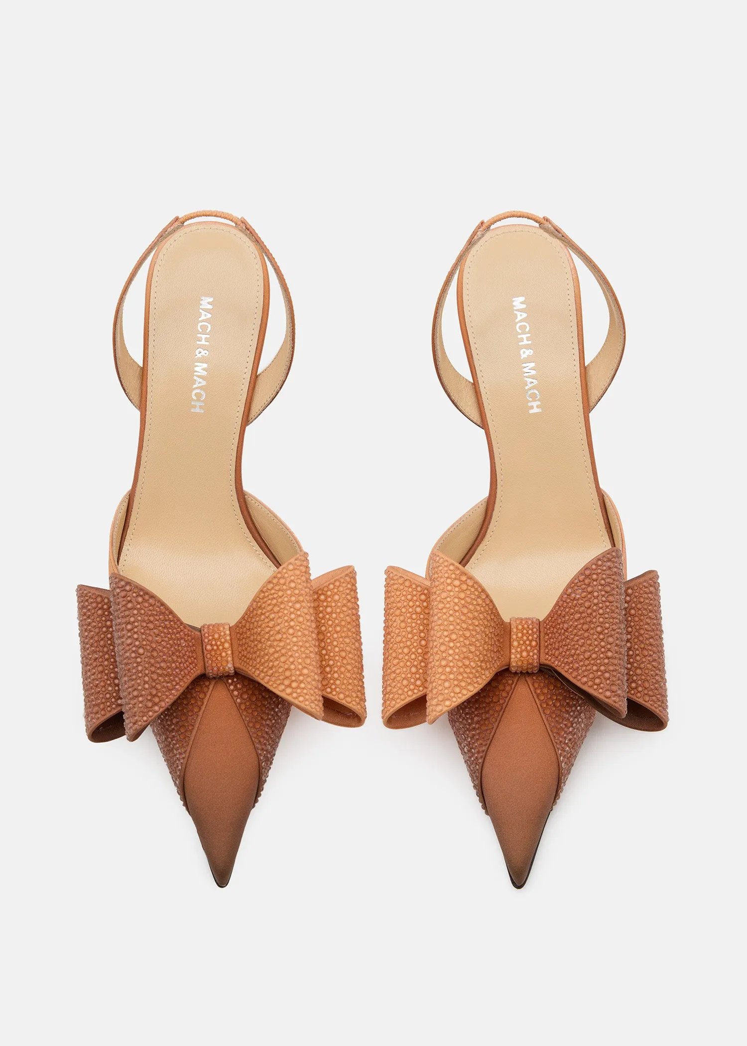 Le Cadeau' Brown Aqua Gradient Slingbacks sold by MACH & MACH product image thumbnail 3