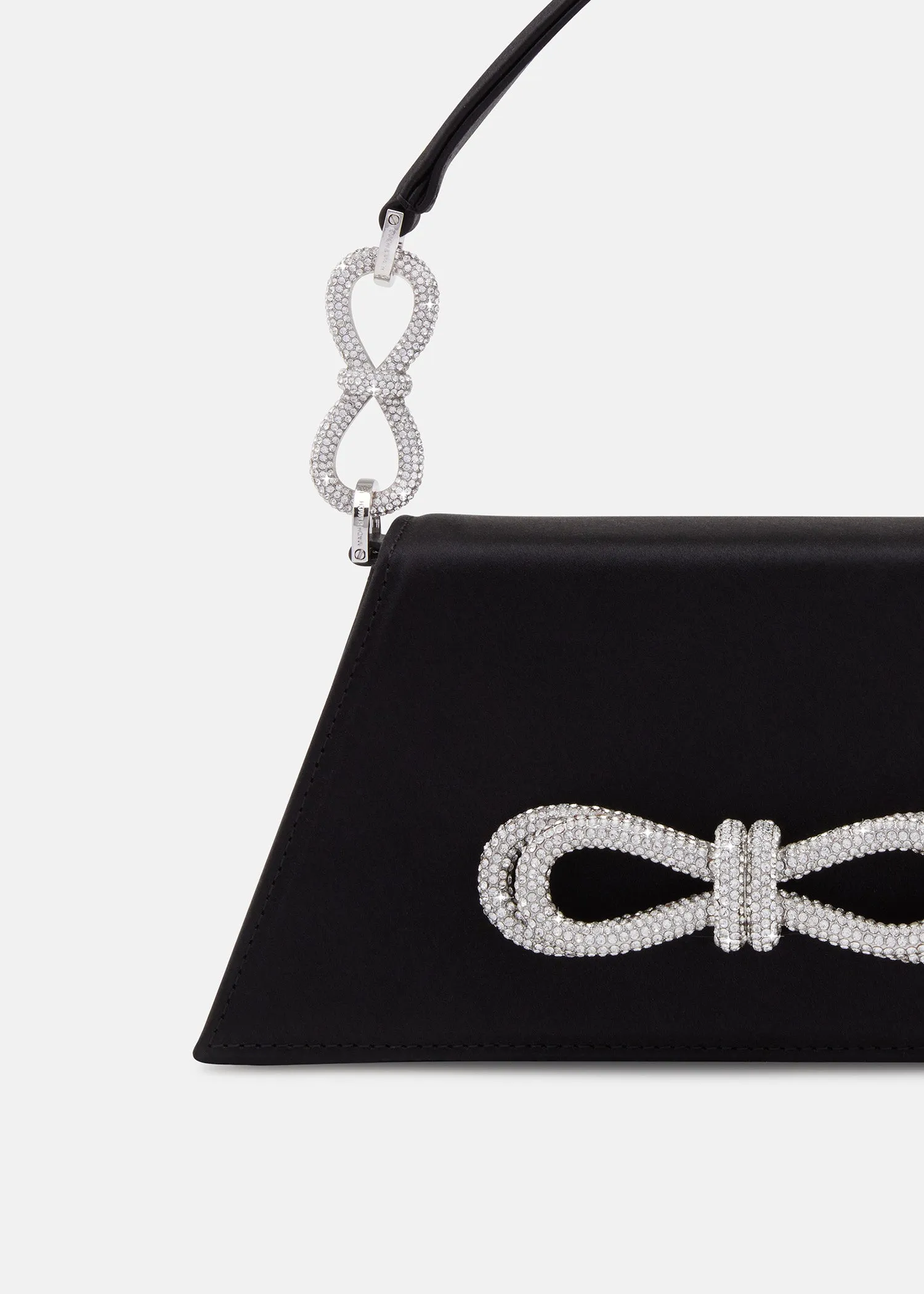 DOUBLE BOW SAMANTHA HANDBAG MEDIUM BLACK sold by MACH & MACH product image thumbnail 4