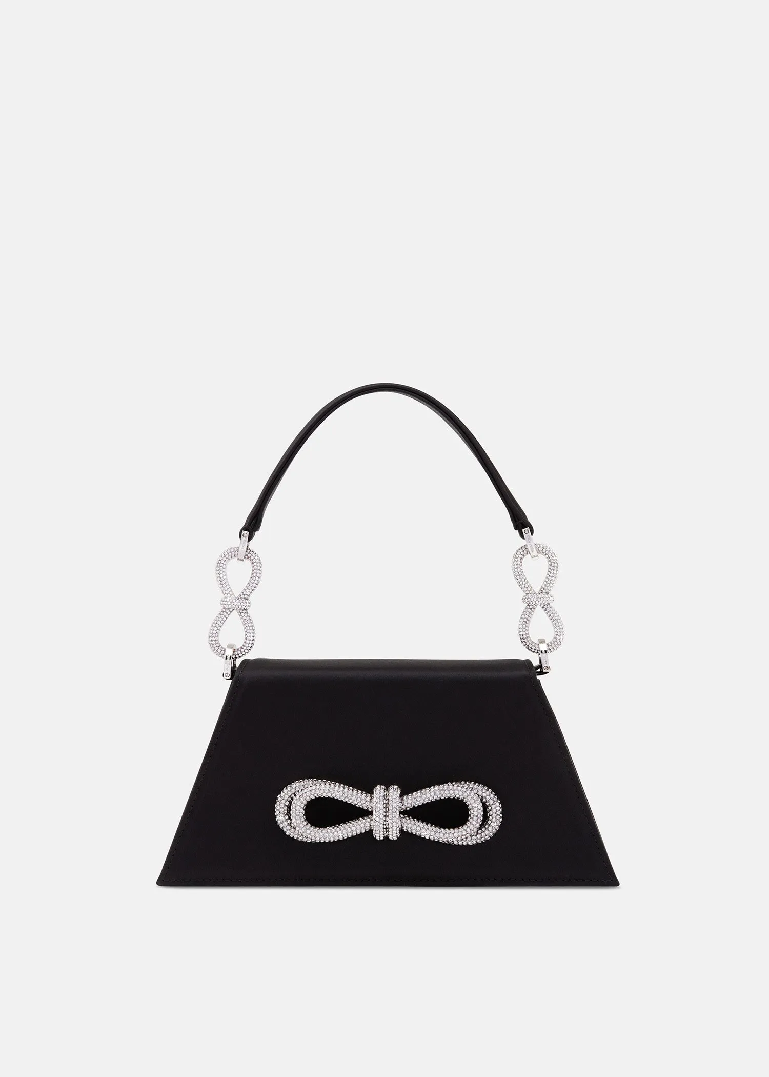 DOUBLE BOW SAMANTHA HANDBAG MEDIUM BLACK sold by MACH & MACH