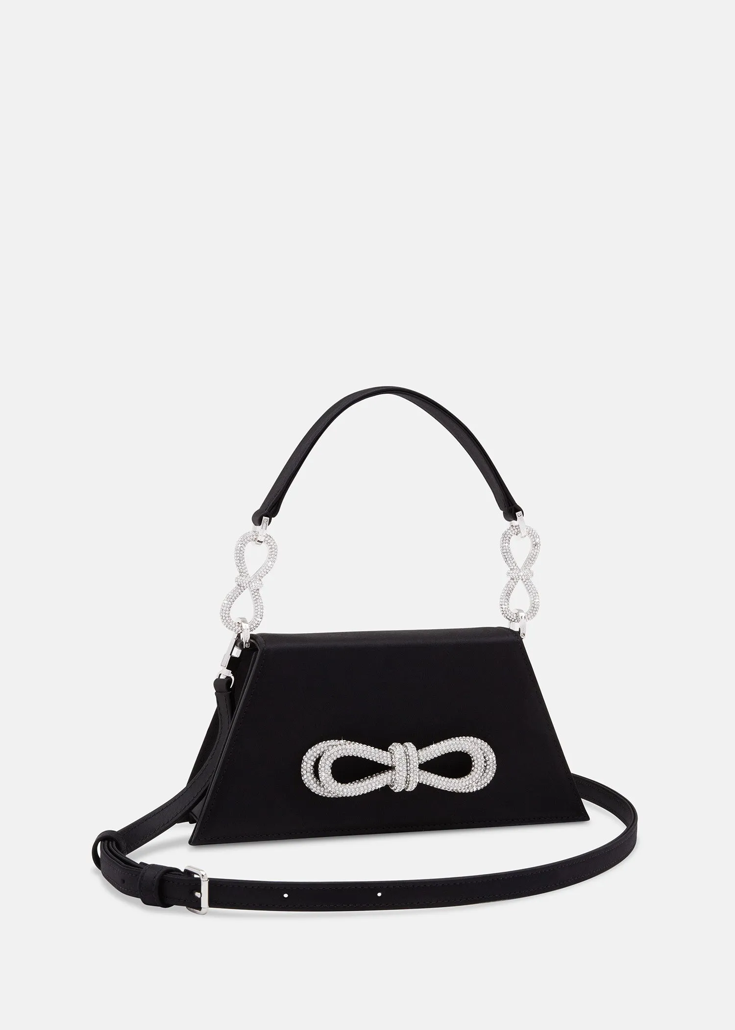 DOUBLE BOW SAMANTHA HANDBAG MEDIUM BLACK sold by MACH & MACH product image thumbnail 2