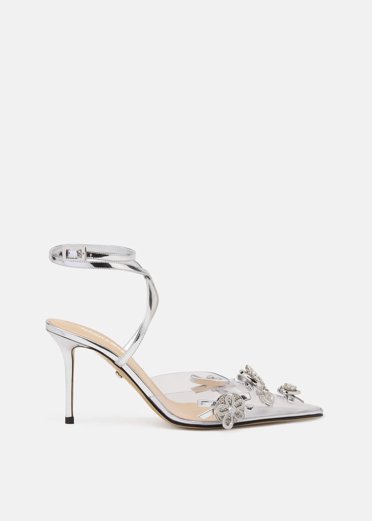 Crystal Button PVC Pumps sold by MACH & MACH