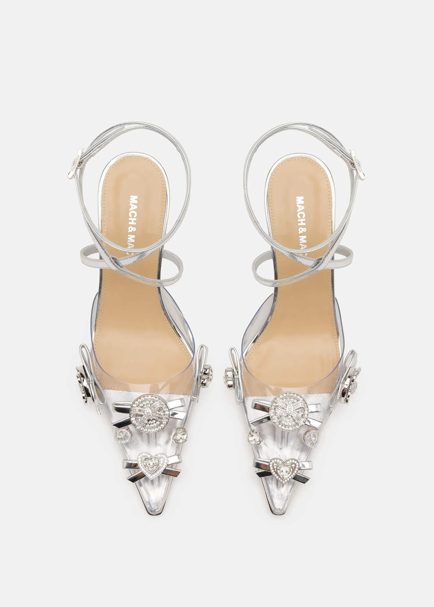 Crystal Button PVC Pumps sold by MACH & MACH product image thumbnail 3