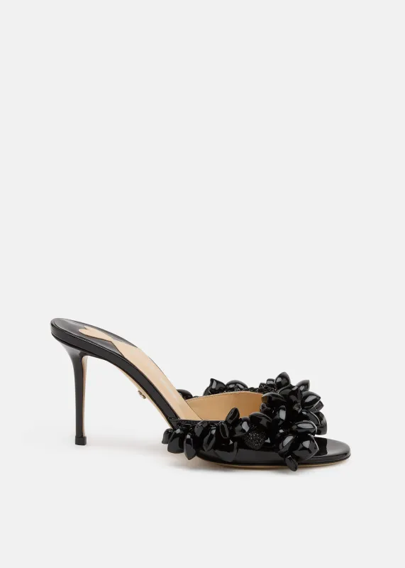 Puffy Heart Patent Mules sold by MACH & MACH