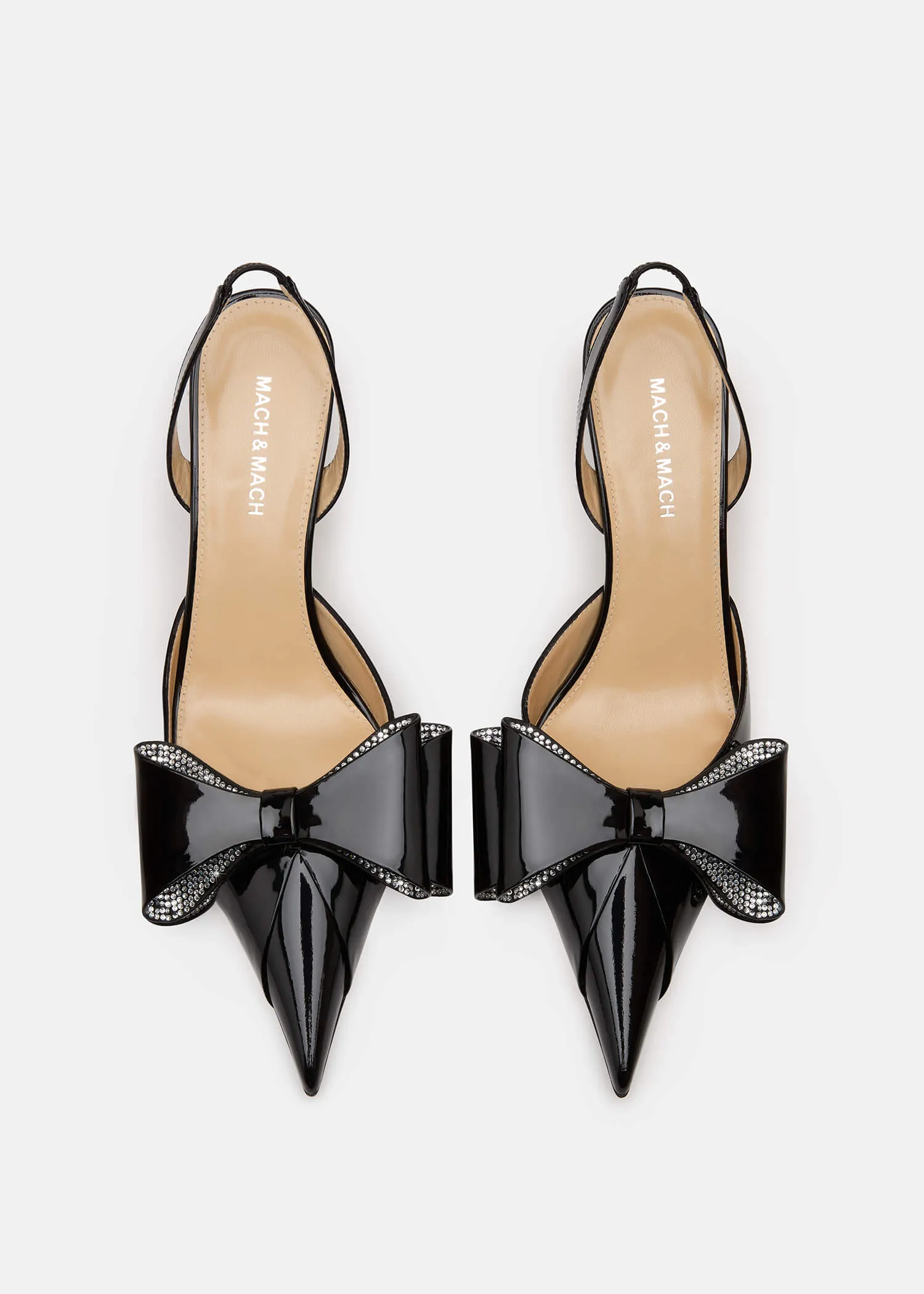 Le Cadeau Patent Slingbacks sold by MACH & MACH product image thumbnail 3