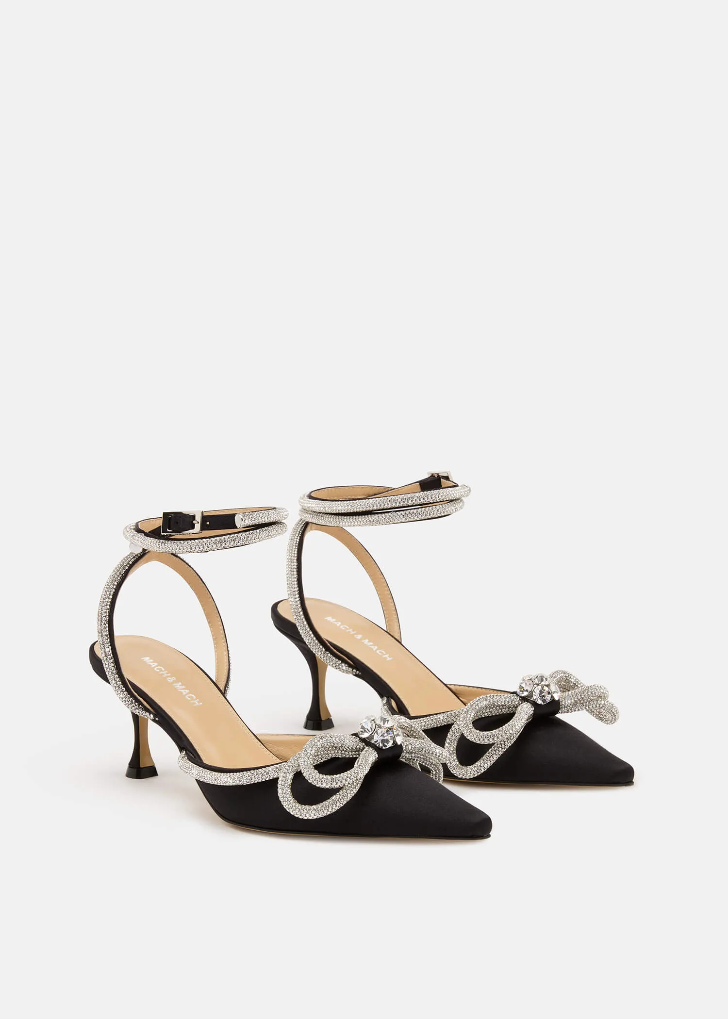 Double Bow Satin Pumps sold by MACH & MACH product image thumbnail 2