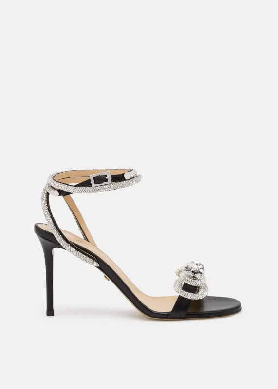 Double Bow Leather Sandals made by MACH & MACH