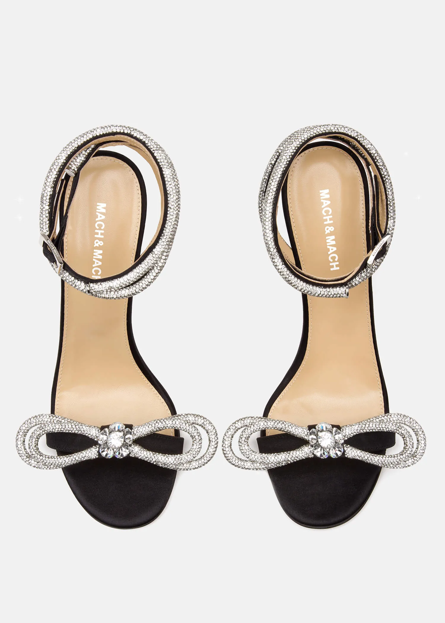 Double Bow Satin Sandals sold by MACH & MACH product image thumbnail 3