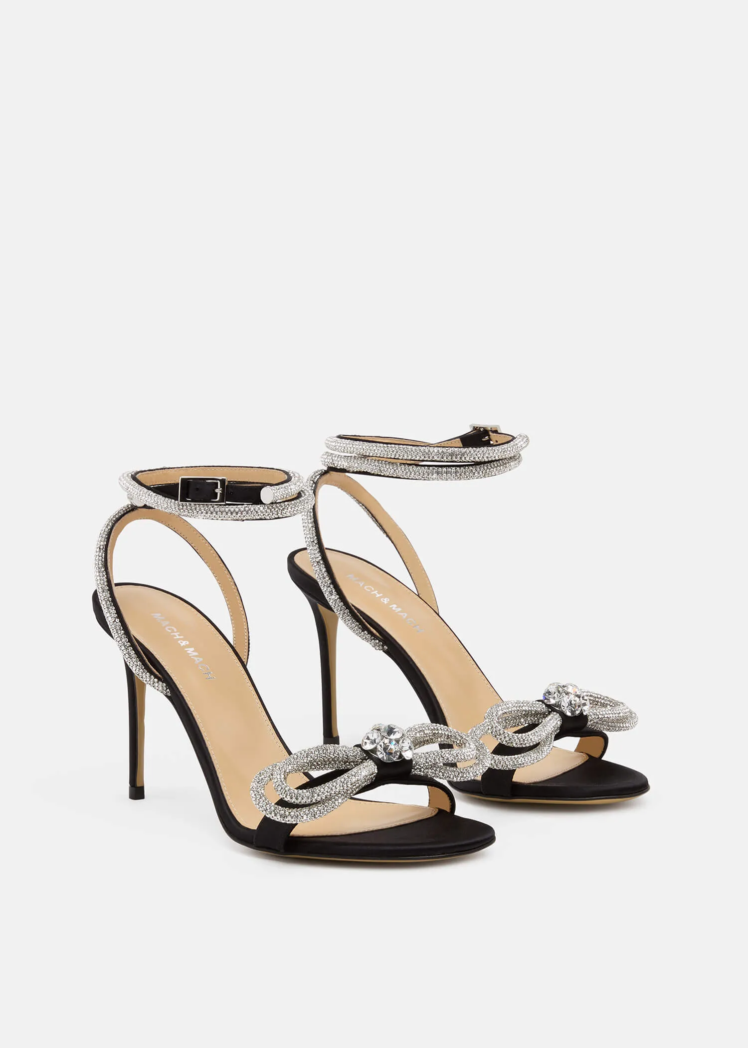 Double Bow Satin Sandals sold by MACH & MACH product image thumbnail 2