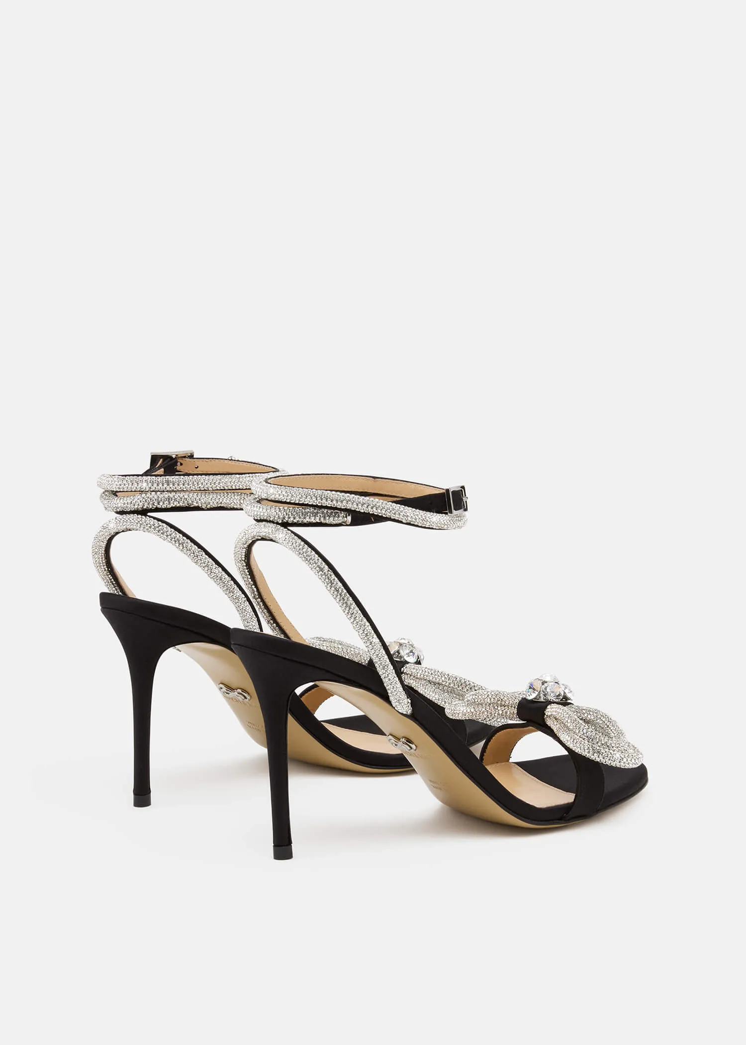 Double Bow Satin Sandals sold by MACH & MACH product image thumbnail 4