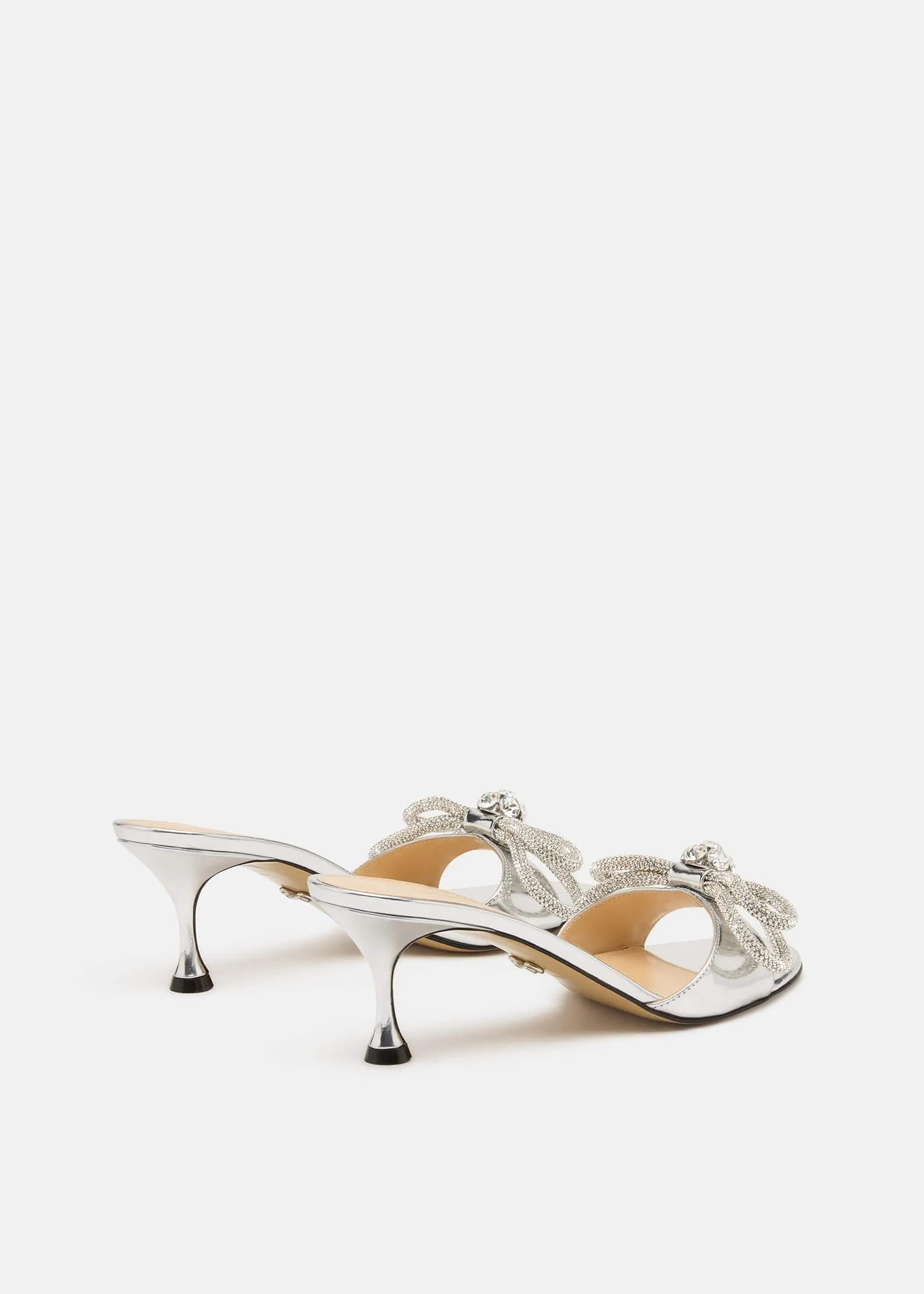 Double Bow Metallic Mules sold by MACH & MACH product image thumbnail 4