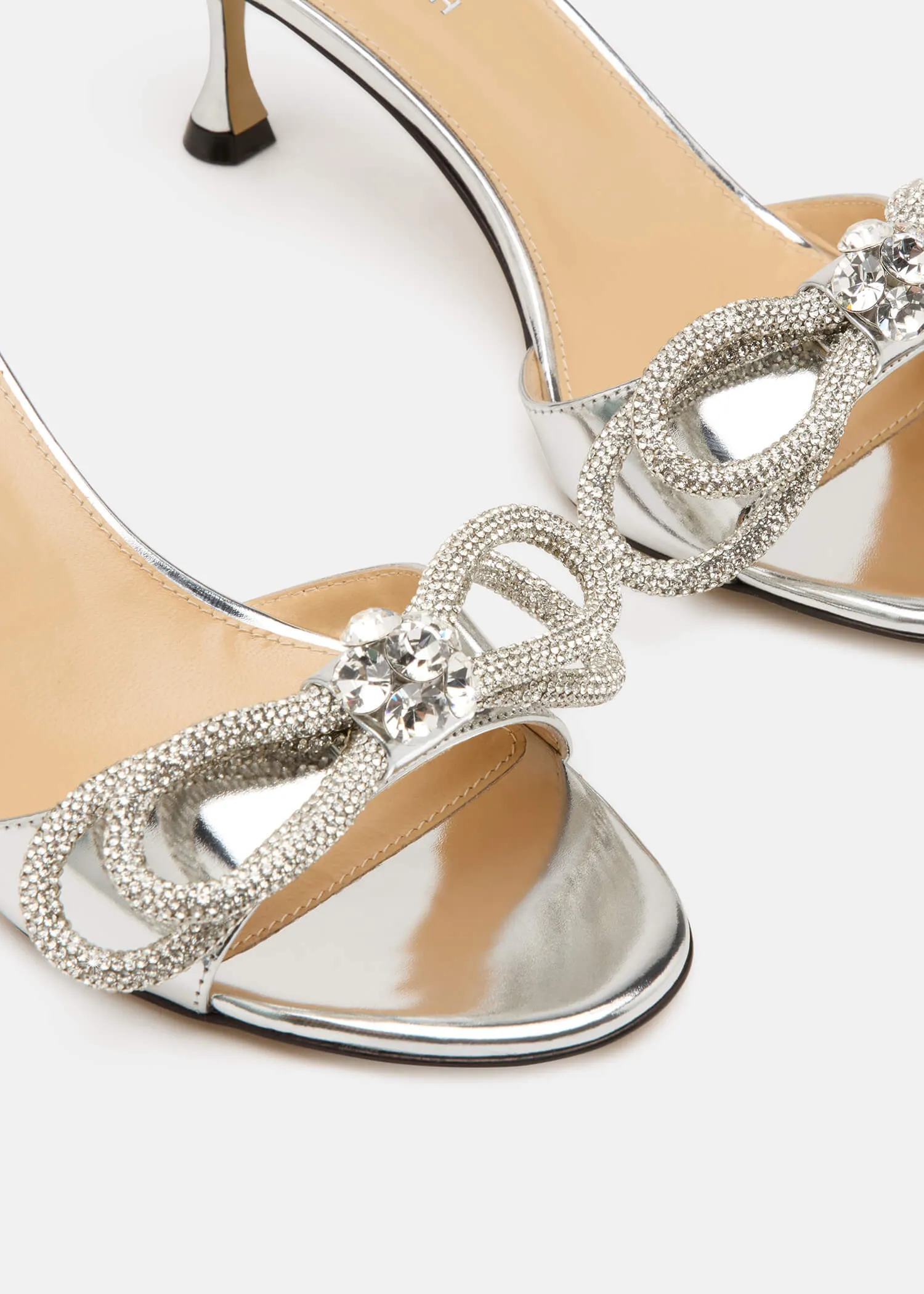 Double Bow Metallic Mules sold by MACH & MACH product image thumbnail 5