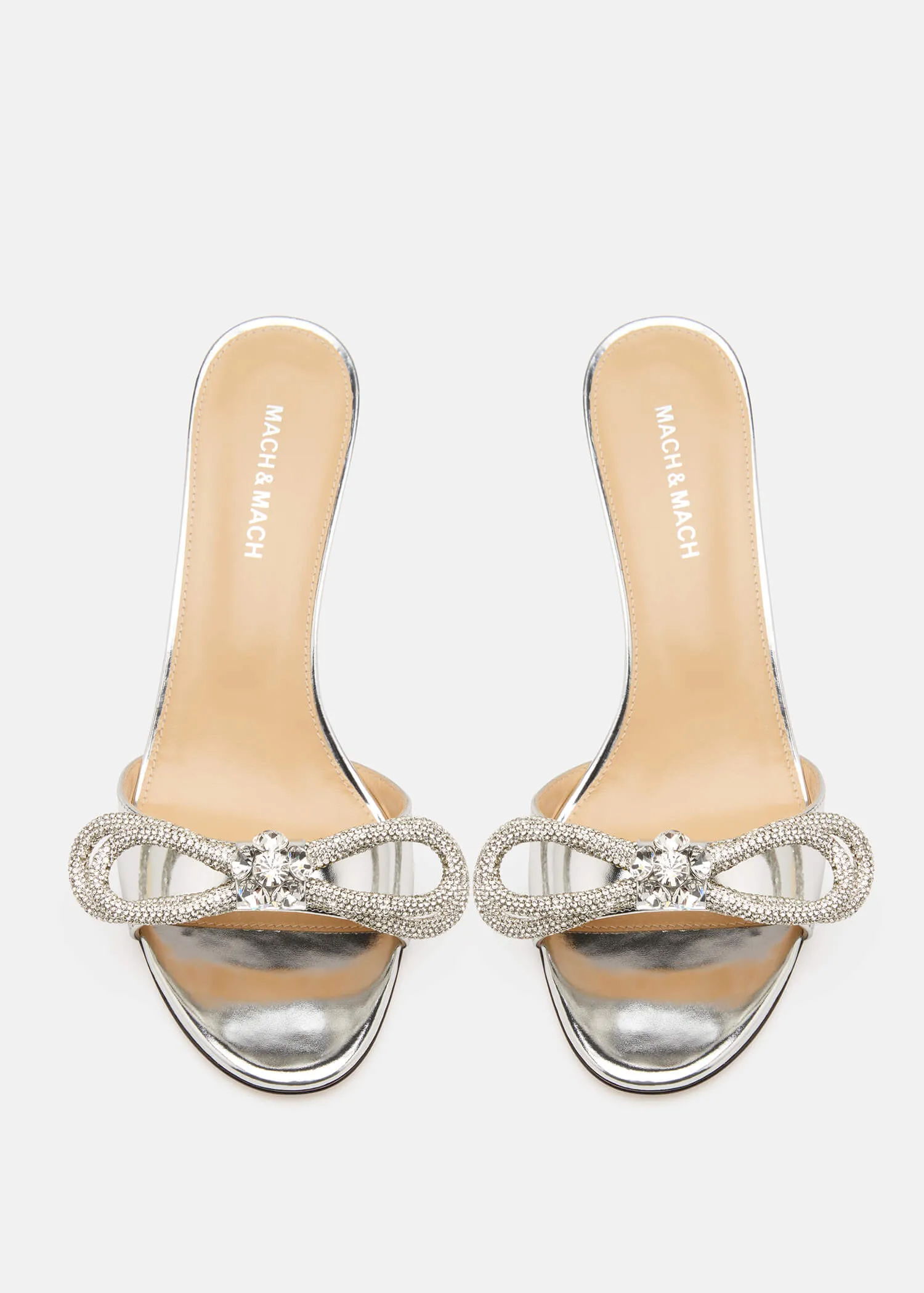 Double Bow Metallic Mules sold by MACH & MACH product image thumbnail 3