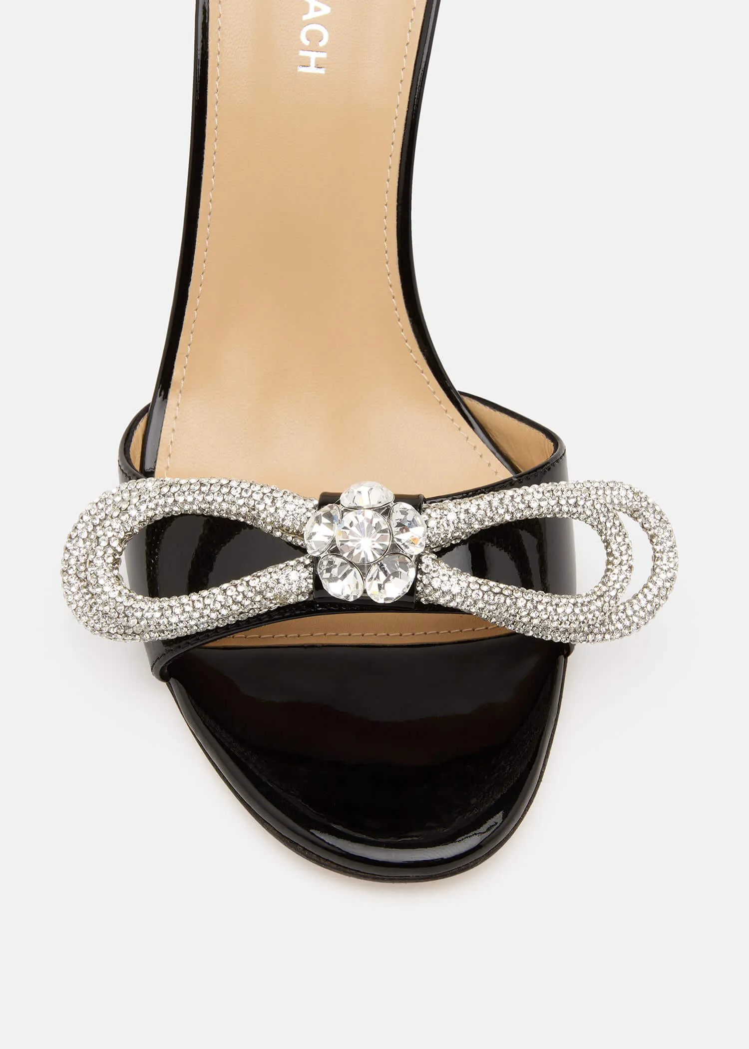 Double Bow Patent Mules sold by MACH & MACH product image thumbnail 5