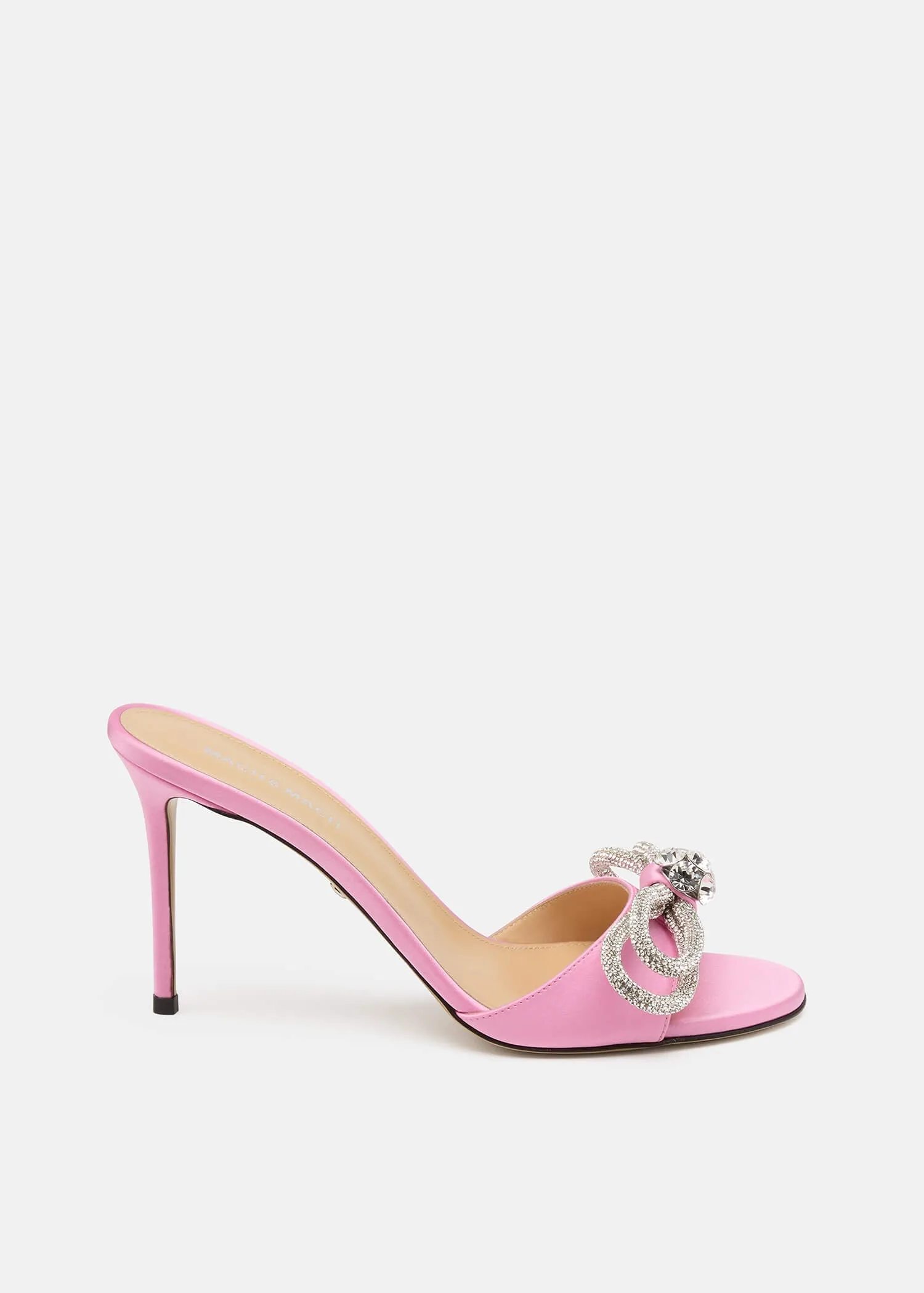 Double Bow Satin Mules sold by MACH & MACH