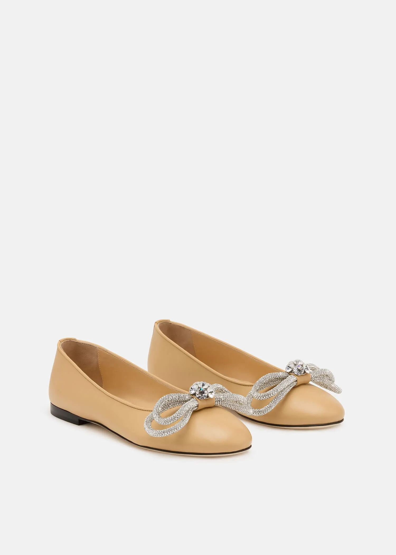 Double Bow Leather Flats sold by MACH & MACH product image thumbnail 2