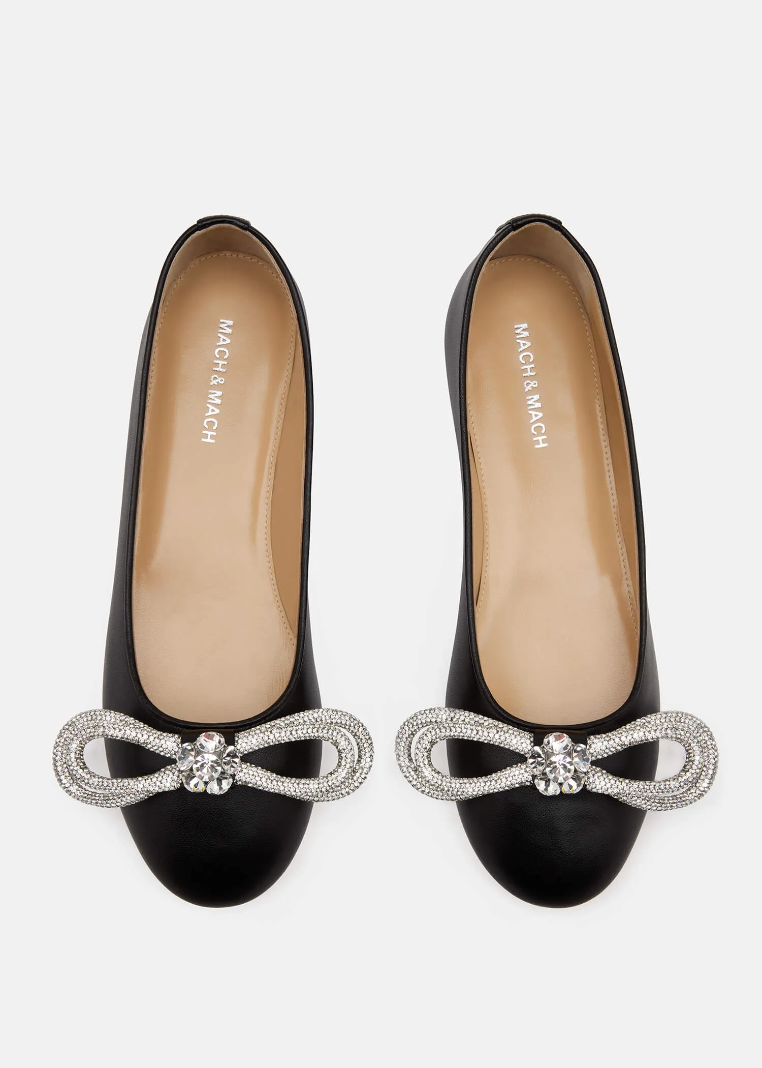 Double Bow Leather Flats sold by MACH & MACH product image thumbnail 3