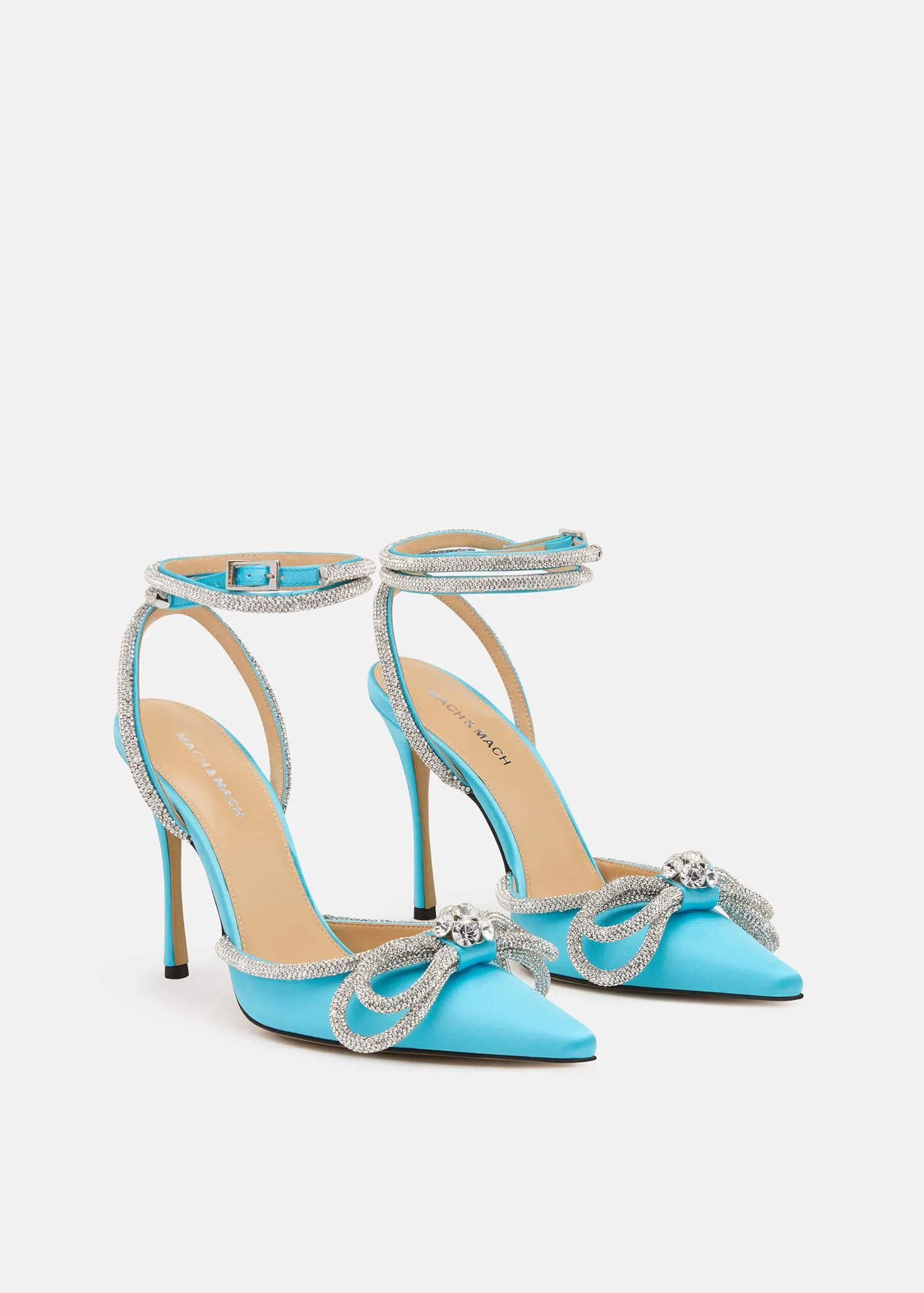 Double Bow Satin Pumps sold by MACH & MACH product image thumbnail 2
