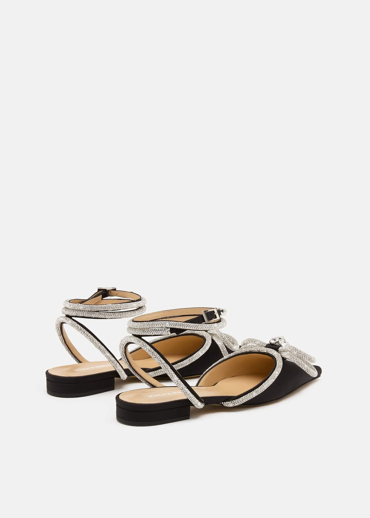 Double Bow Satin Flats sold by MACH & MACH product image thumbnail 4