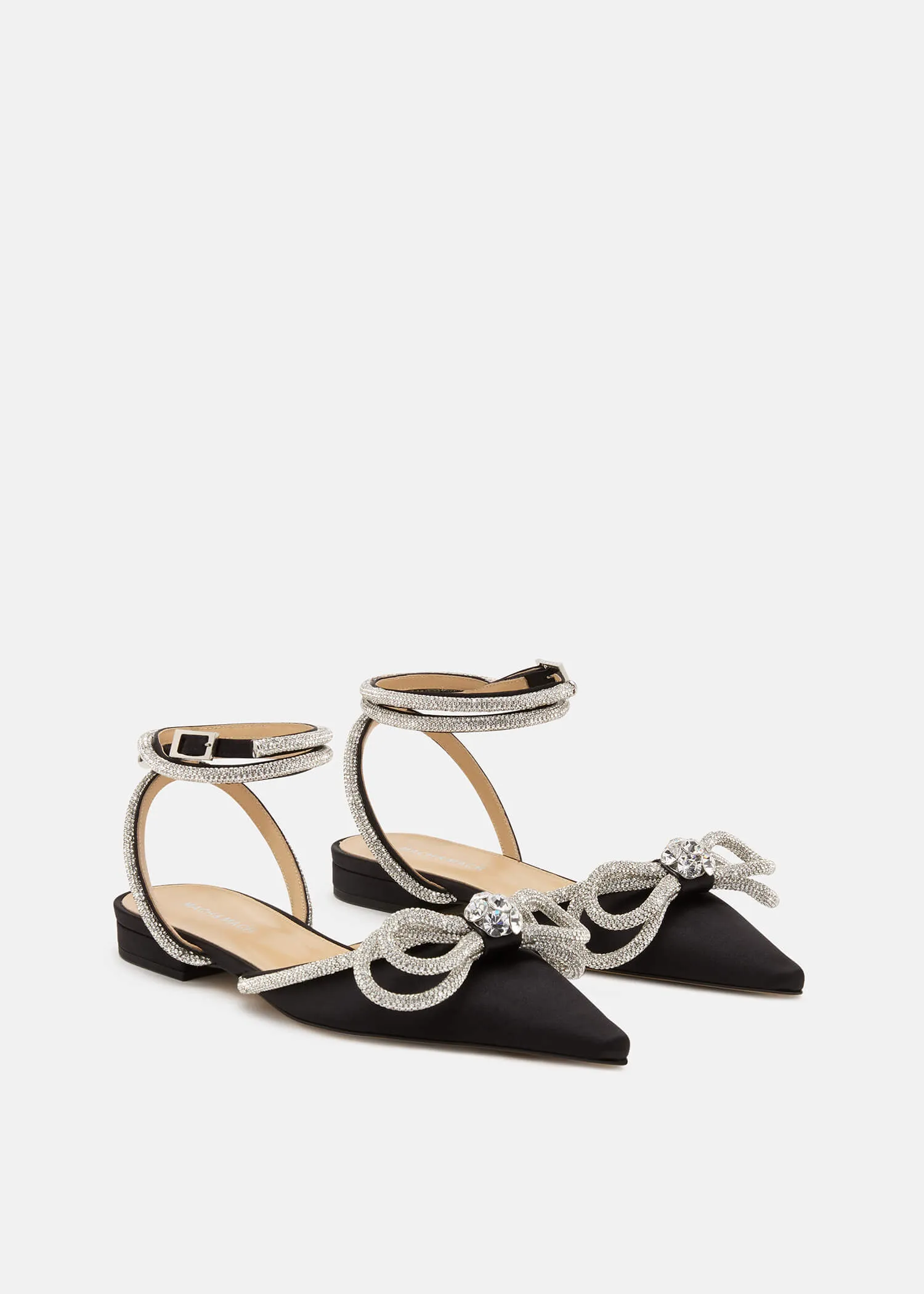 Double Bow Satin Flats sold by MACH & MACH product image thumbnail 2