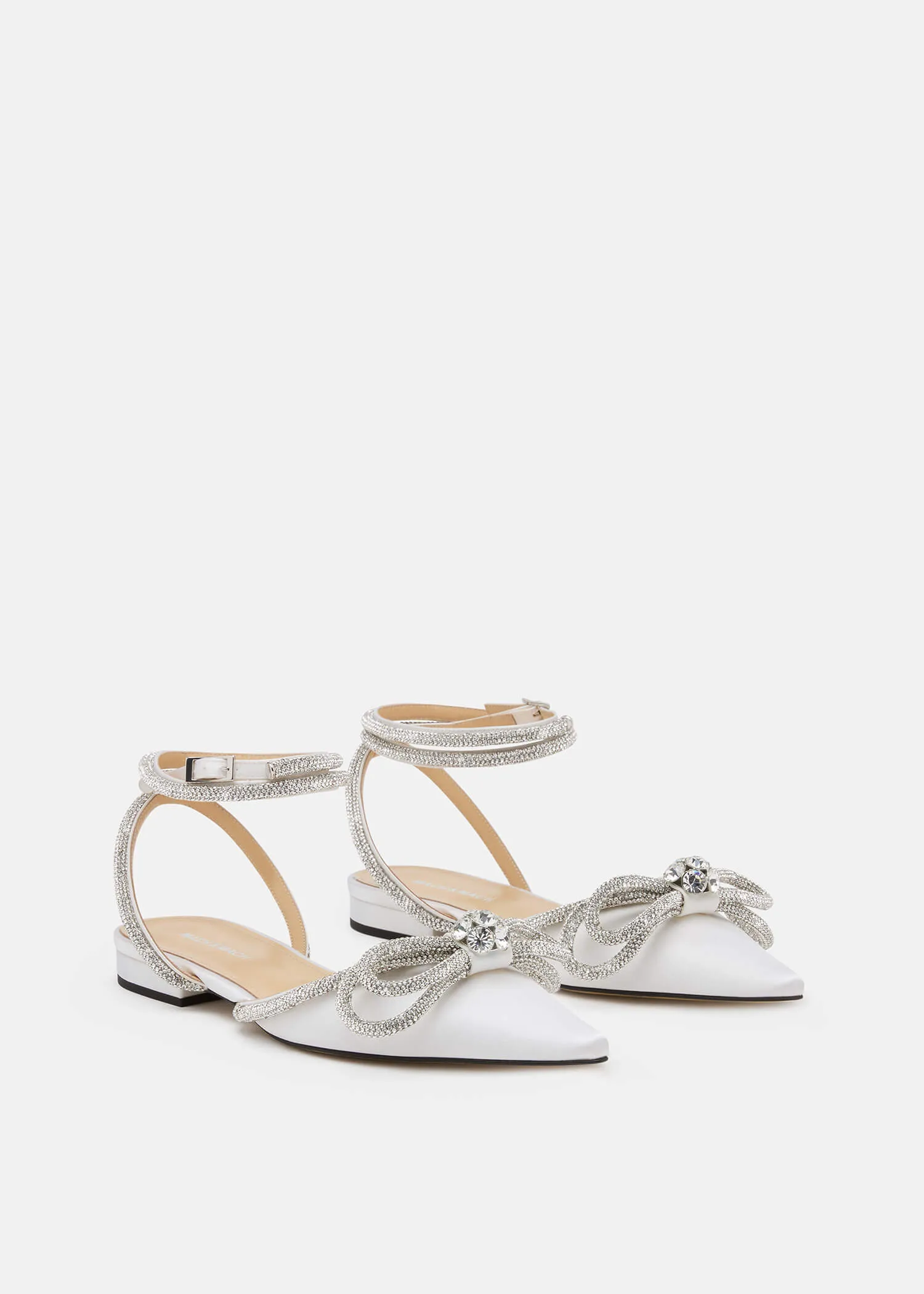 Double Bow Satin Flats sold by MACH & MACH product image thumbnail 2