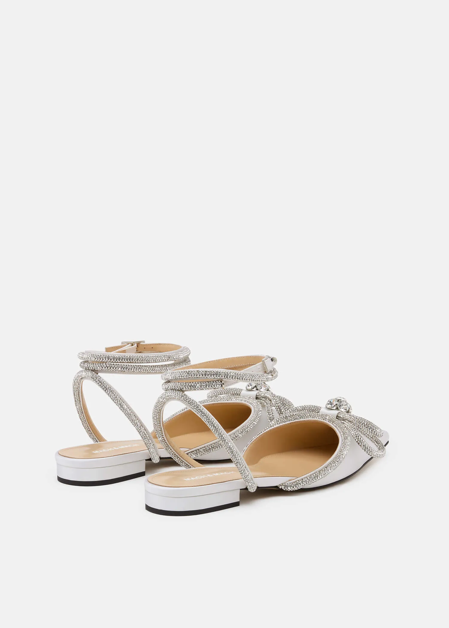 Double Bow Satin Flats sold by MACH & MACH product image thumbnail 4