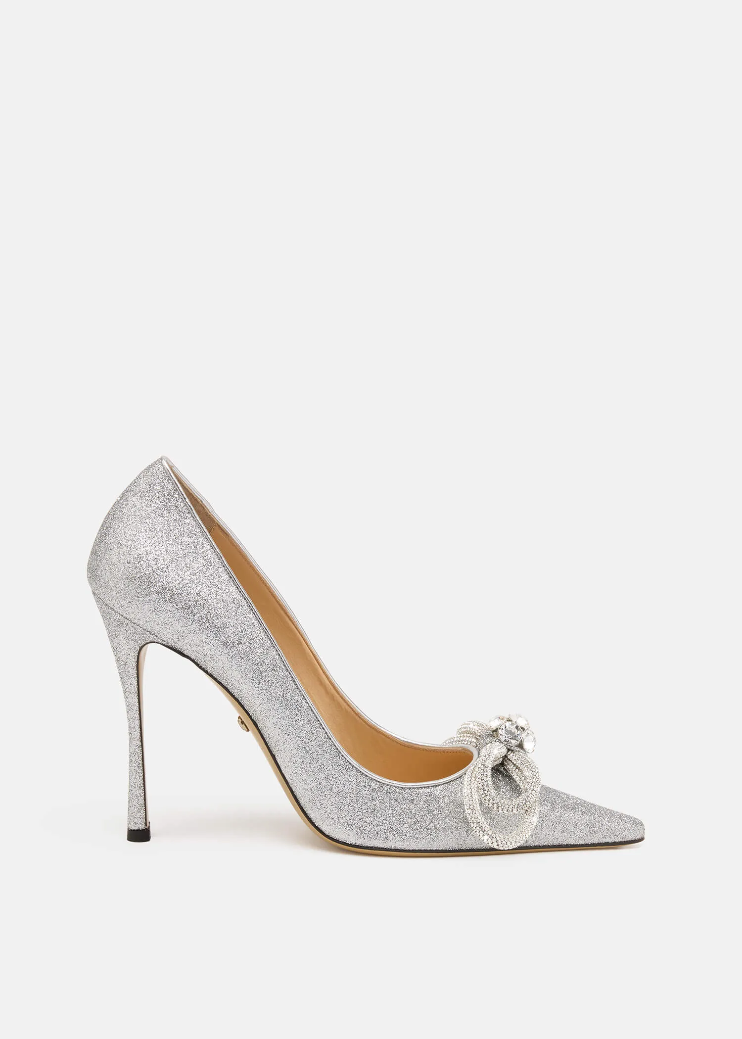 Double Bow Glitter Pumps sold by MACH & MACH