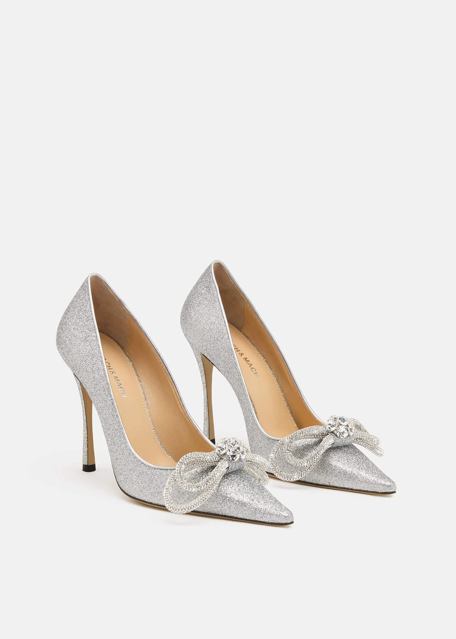 Double Bow Glitter Pumps sold by MACH & MACH product image thumbnail 2