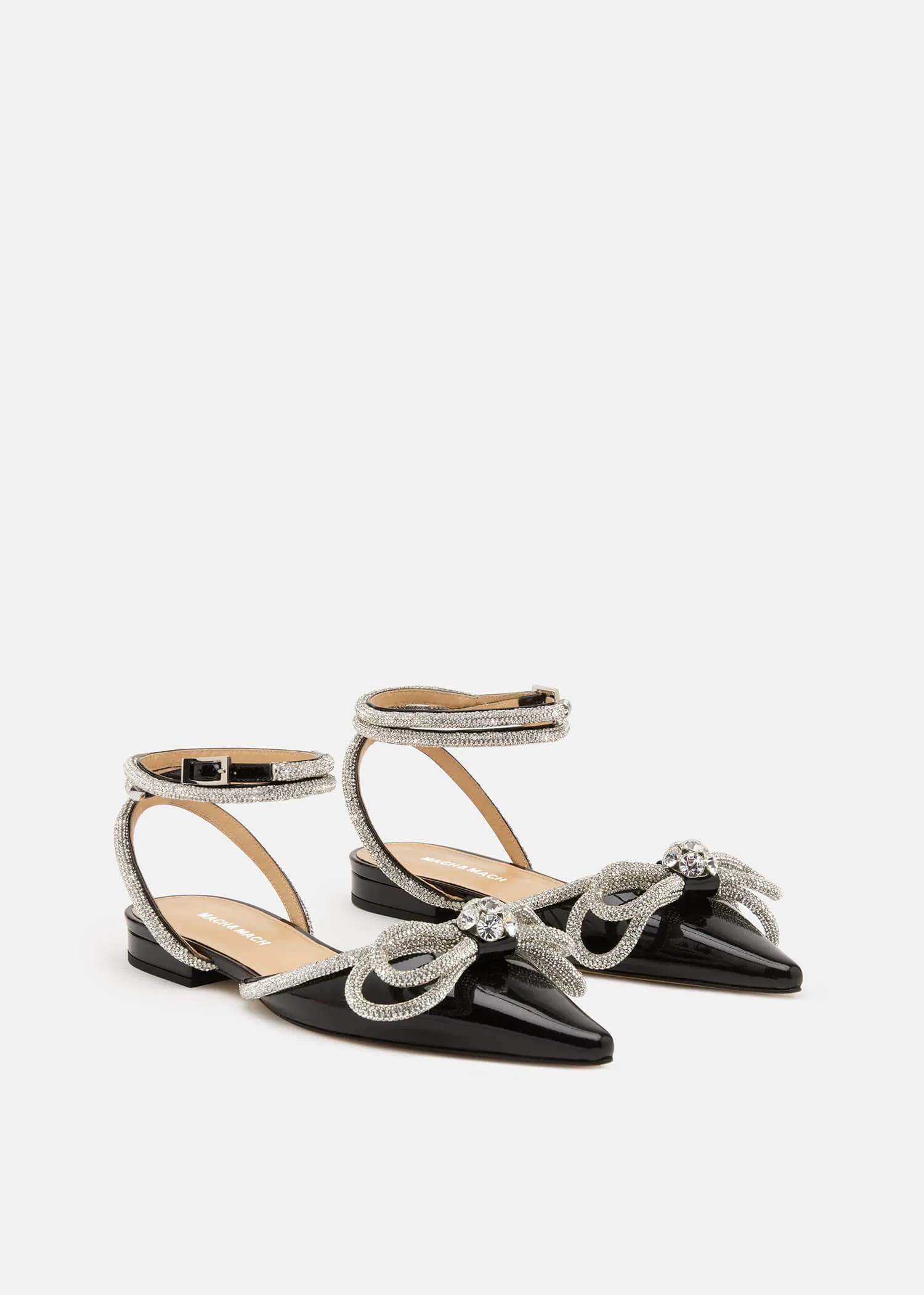 Double Bow Patent Flats sold by MACH & MACH product image thumbnail 2