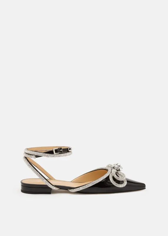 Double Bow Patent Flats sold by MACH & MACH