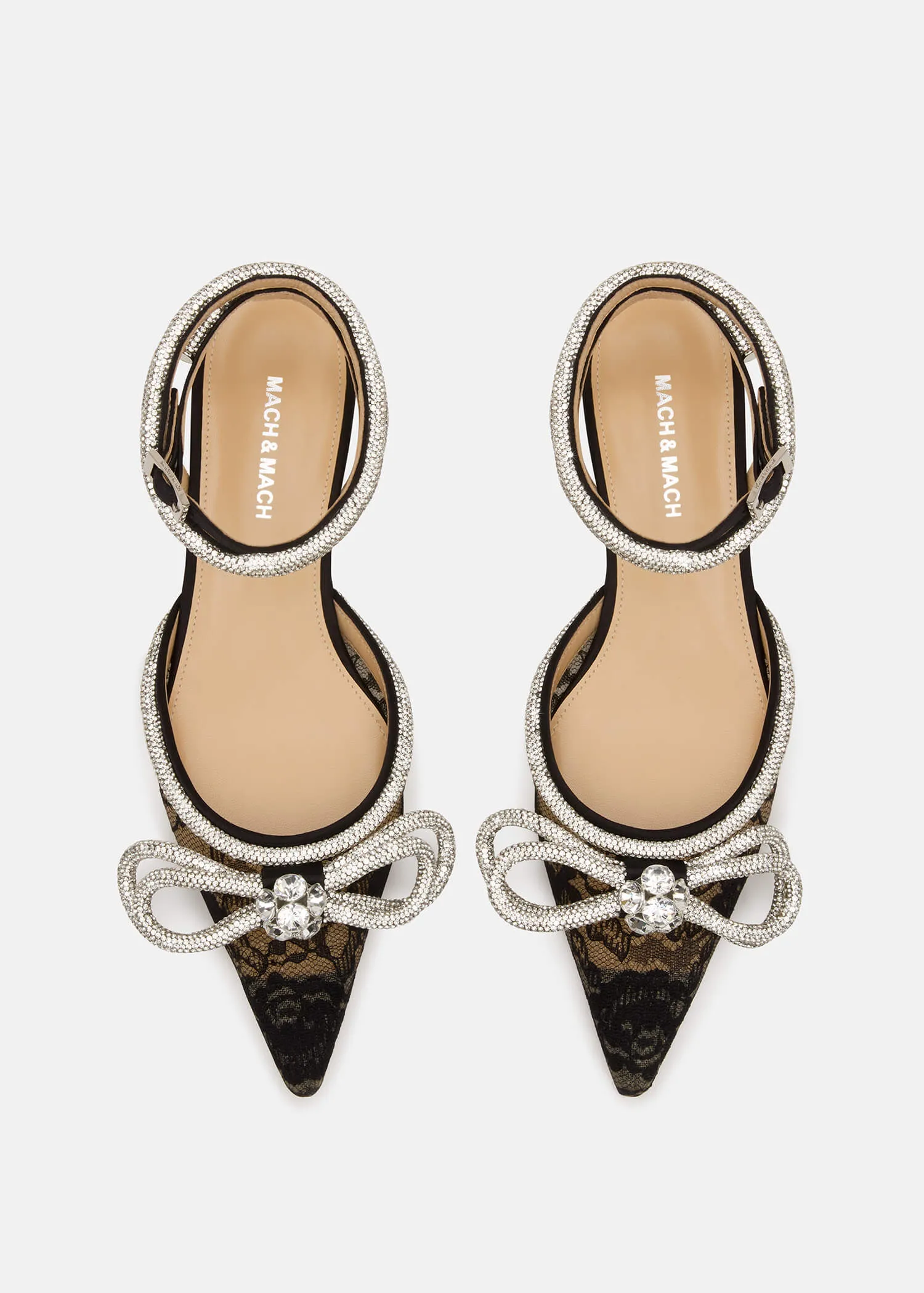 Double Bow Lace Flats sold by MACH & MACH product image thumbnail 3