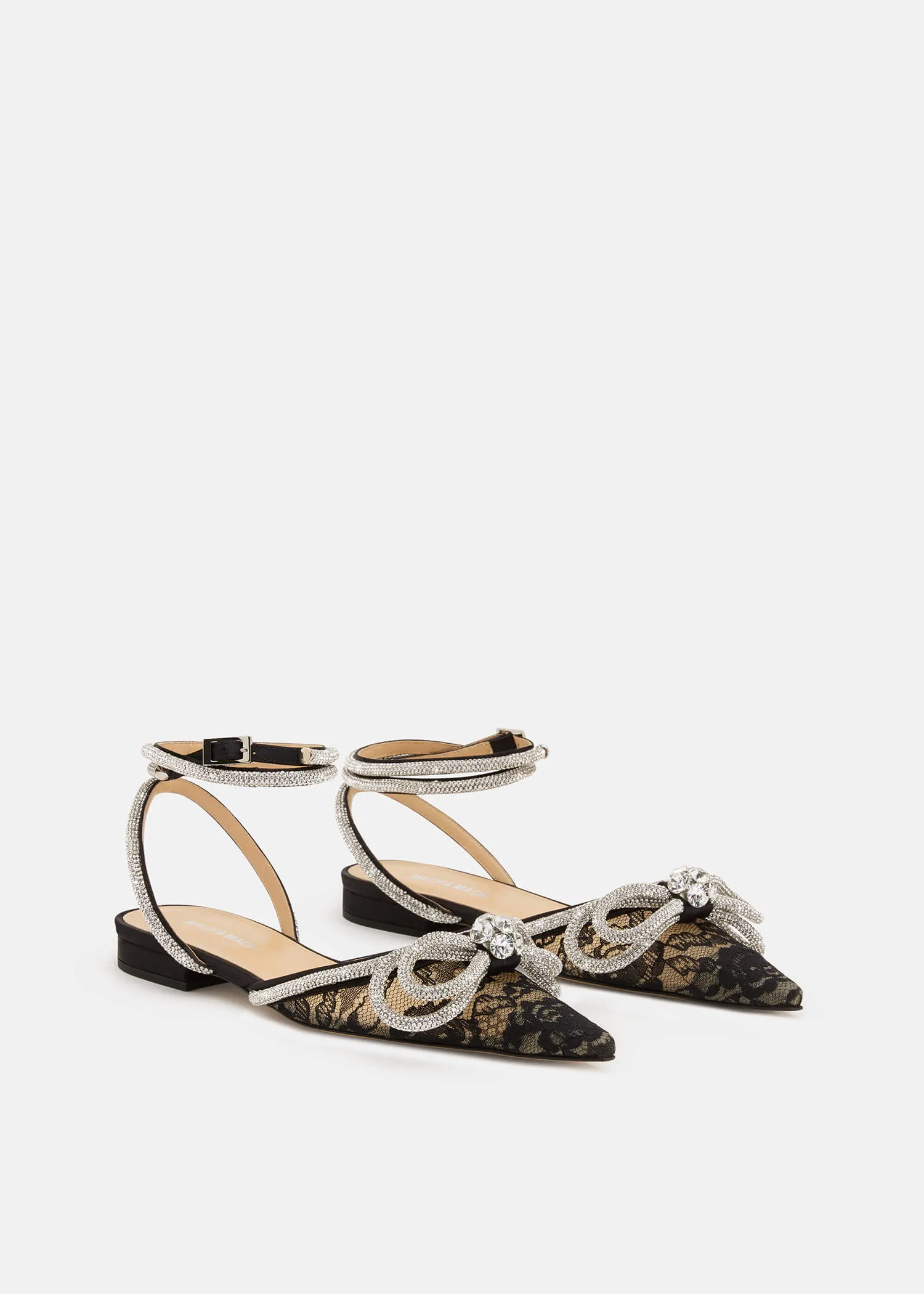 Double Bow Lace Flats sold by MACH & MACH product image thumbnail 2