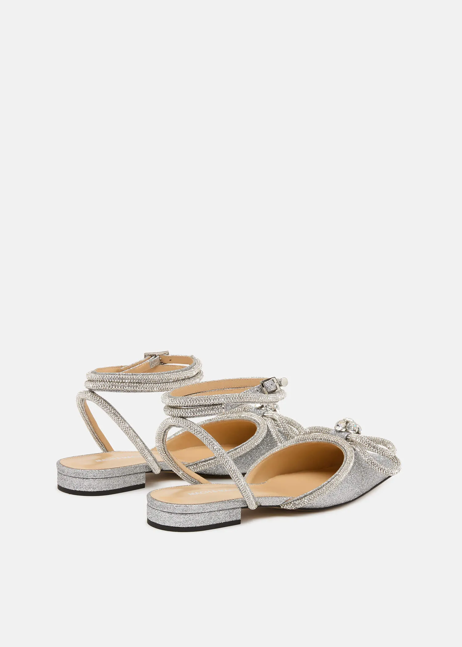 Double Bow Glitter Flats sold by MACH & MACH product image thumbnail 4