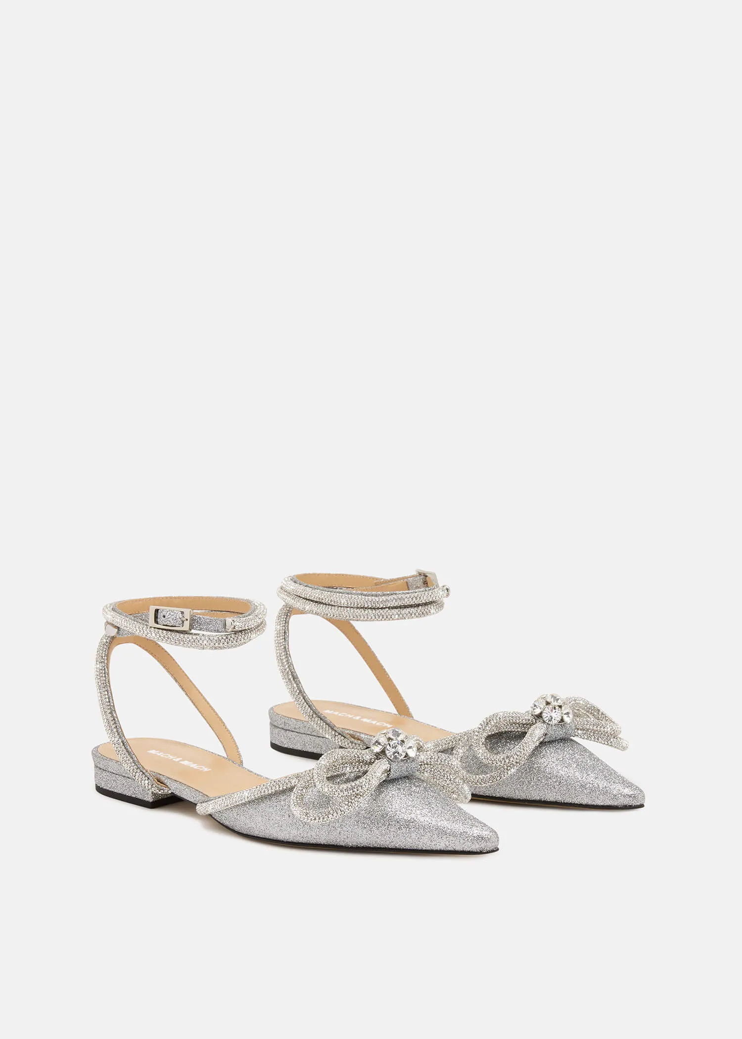 Double Bow Glitter Flats sold by MACH & MACH product image thumbnail 2