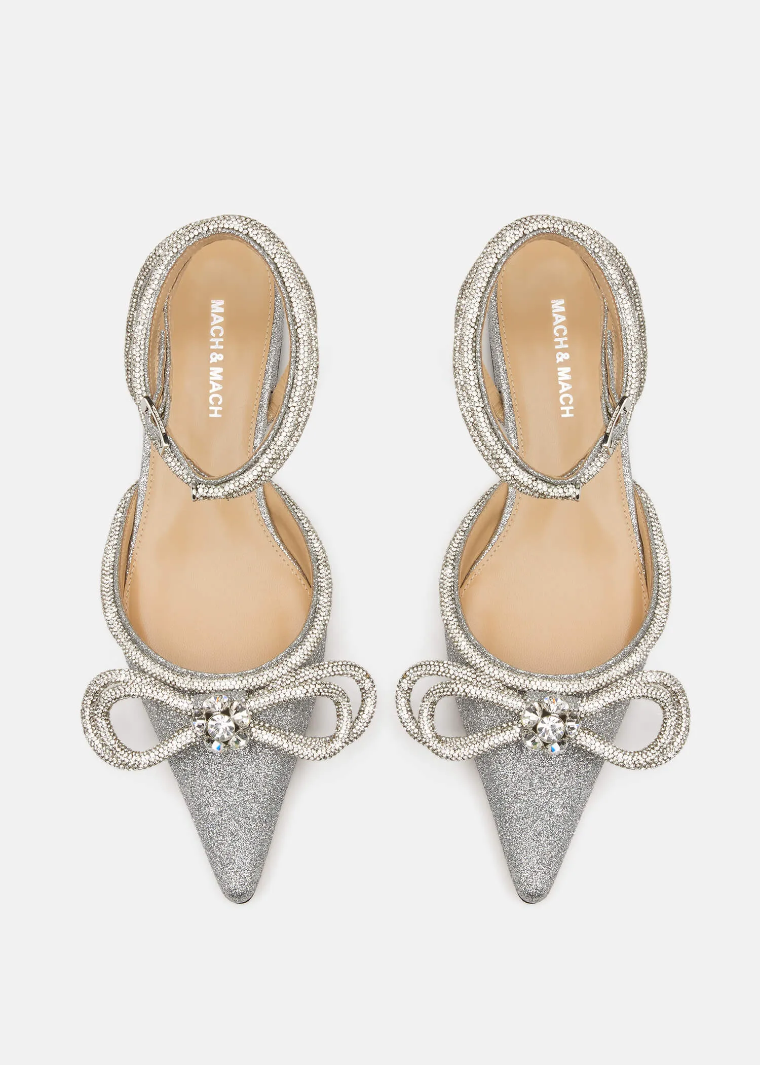 Double Bow Glitter Flats sold by MACH & MACH product image thumbnail 3