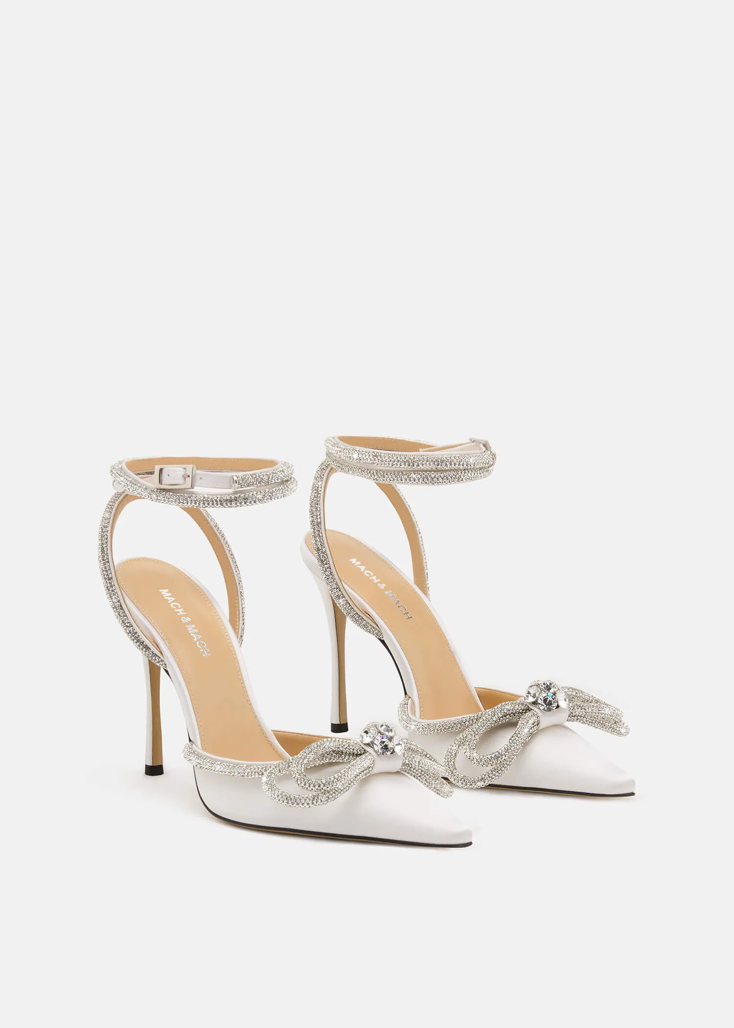Double Bow Satin Pumps sold by MACH & MACH product image thumbnail 2