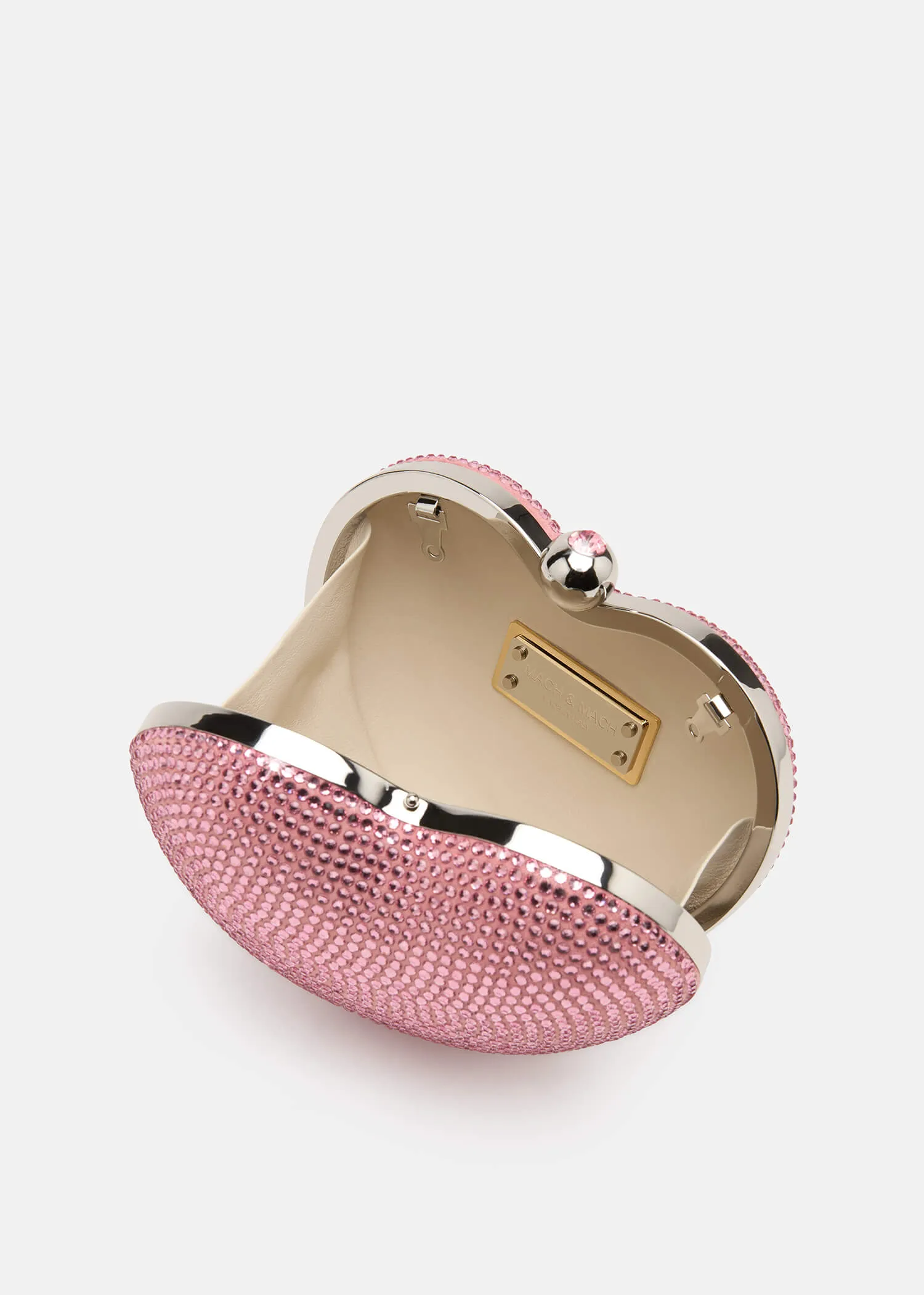 Crystal Heart Suede Clutch sold by MACH & MACH product image thumbnail 3