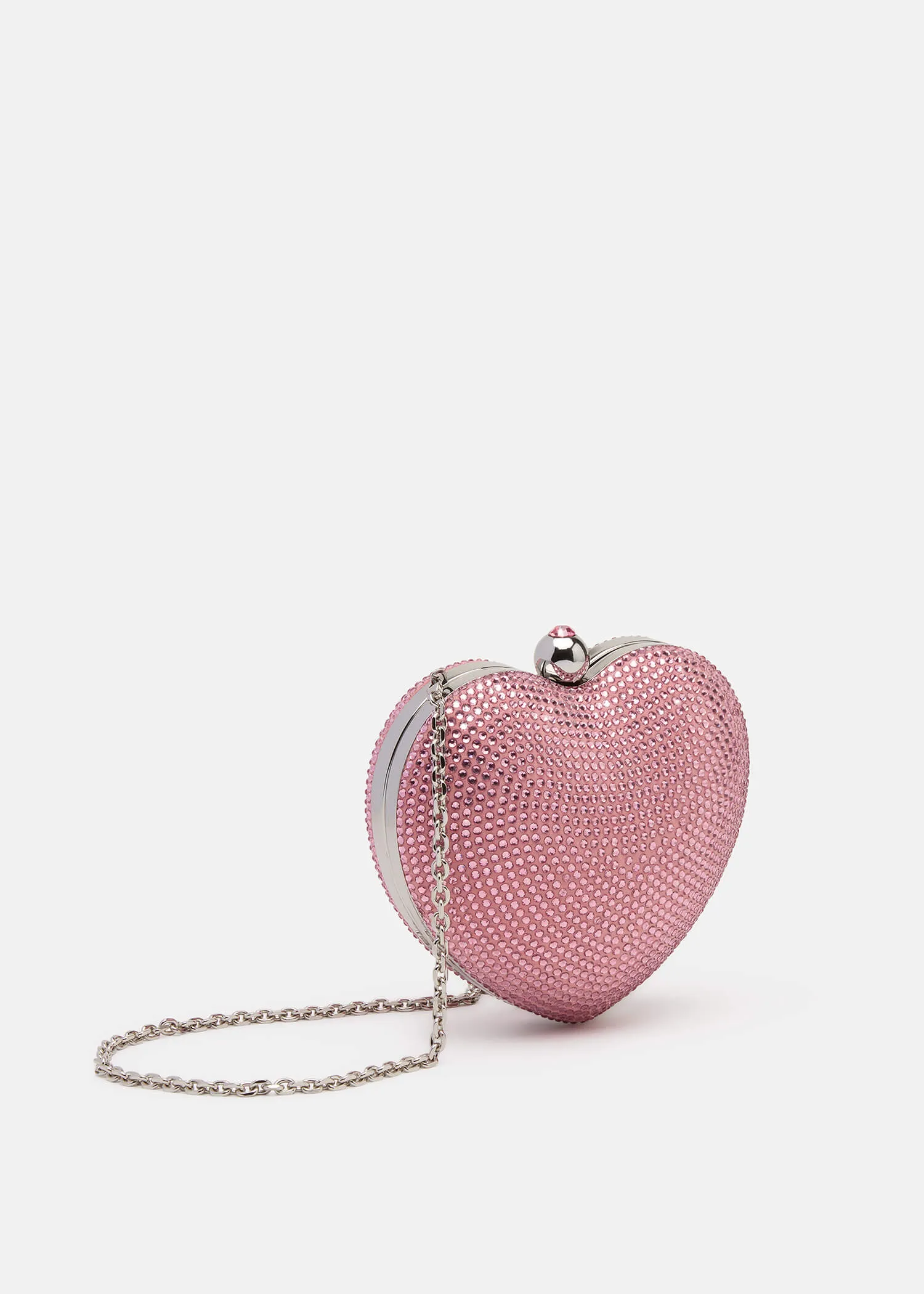 Crystal Heart Suede Clutch sold by MACH & MACH product image thumbnail 2