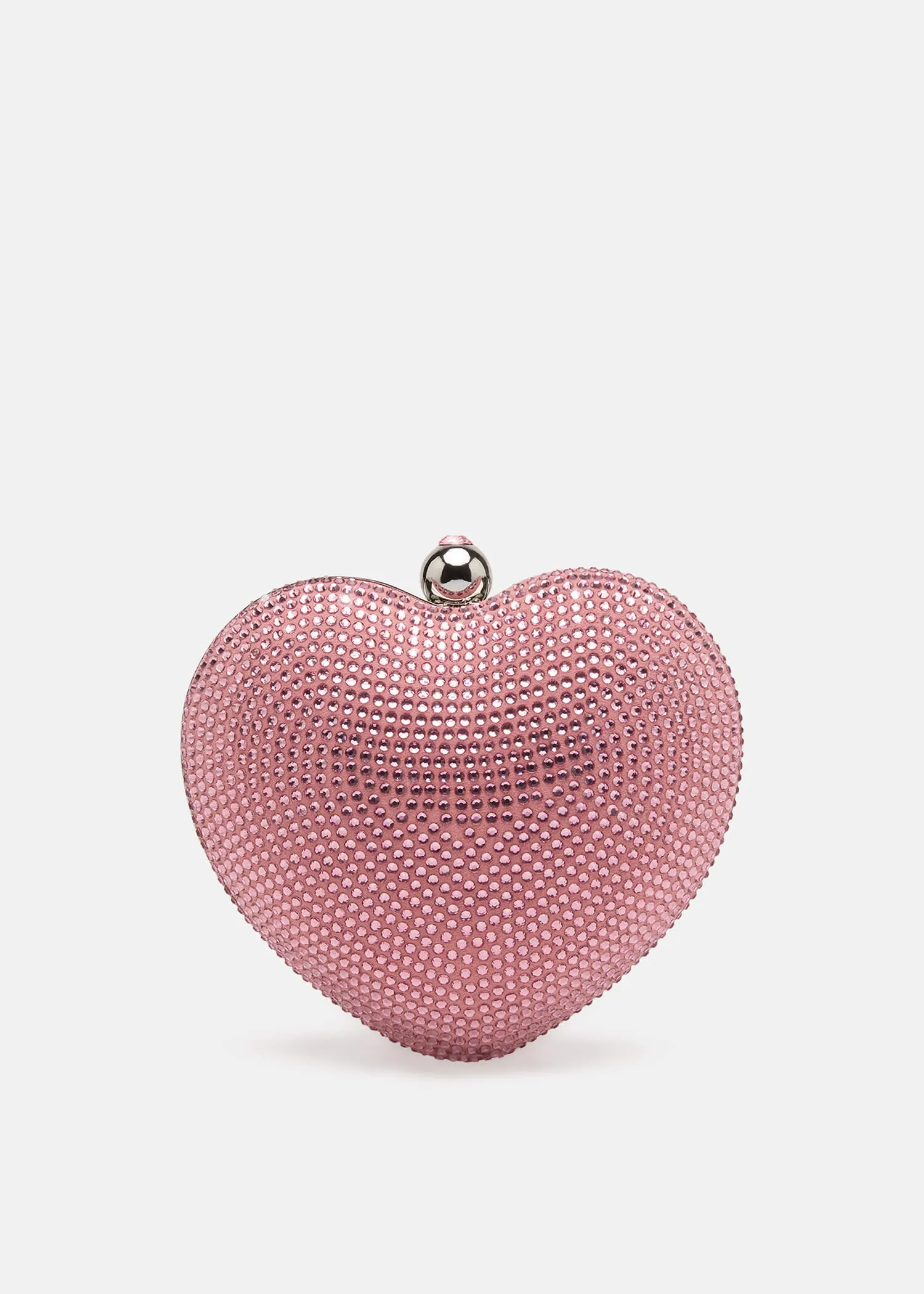 Crystal Heart Suede Clutch sold by MACH & MACH product image thumbnail 4