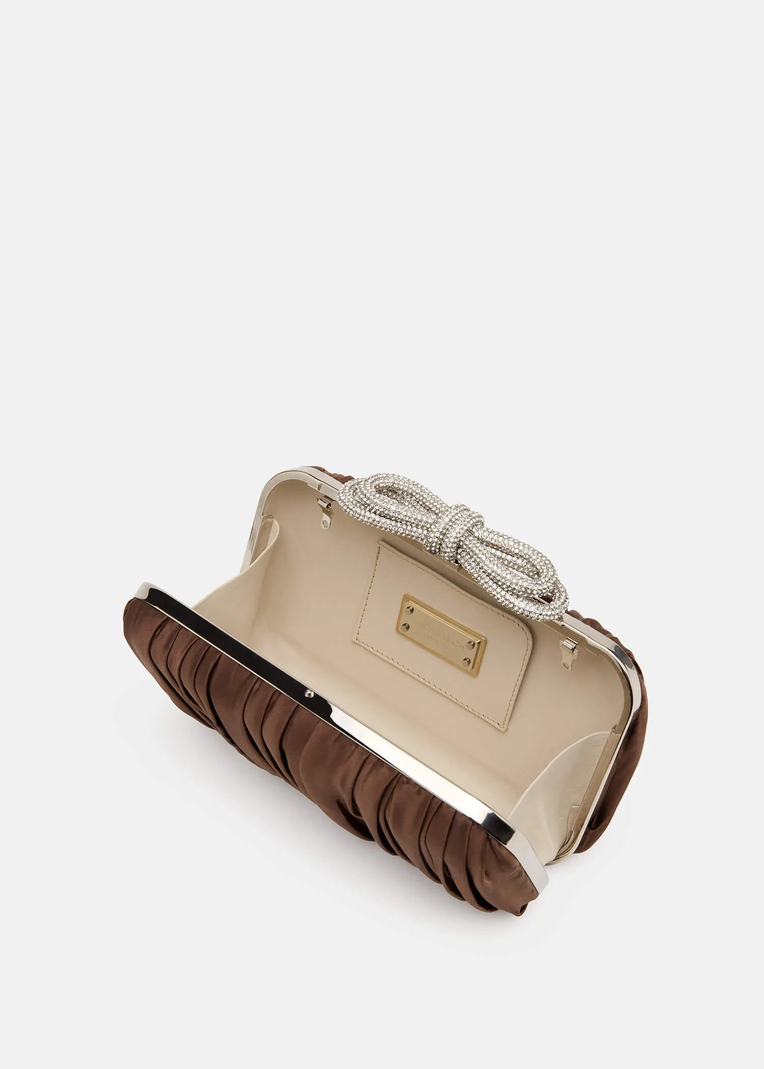 Double Bow Satin Clutch sold by MACH & MACH product image thumbnail 3