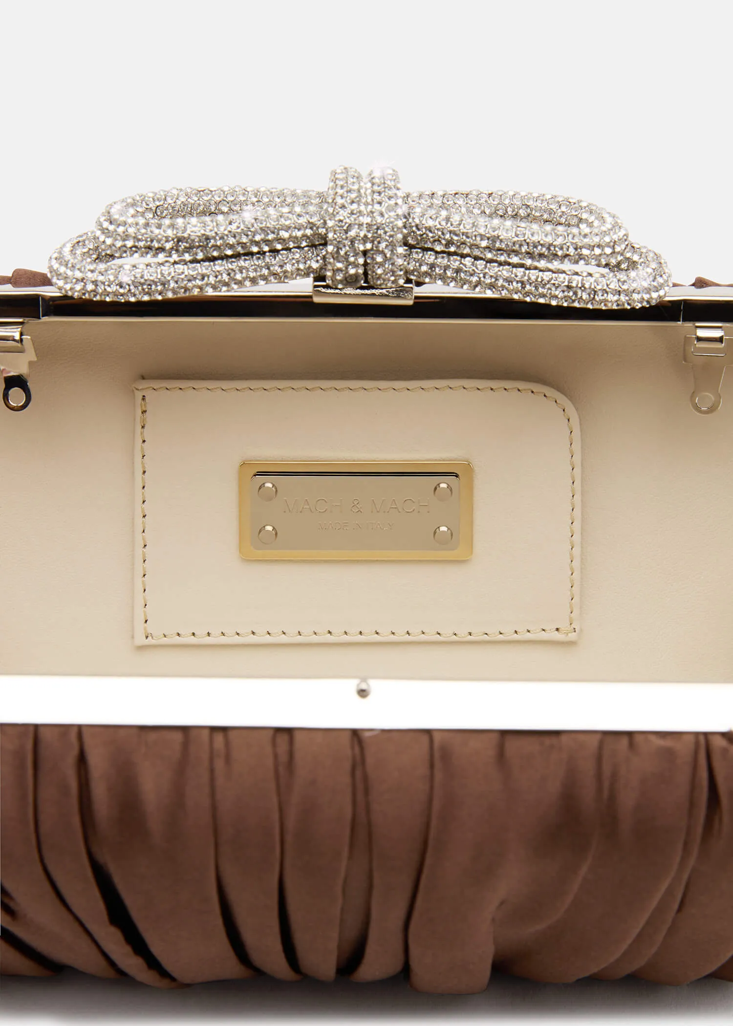 Double Bow Satin Clutch sold by MACH & MACH product image thumbnail 5