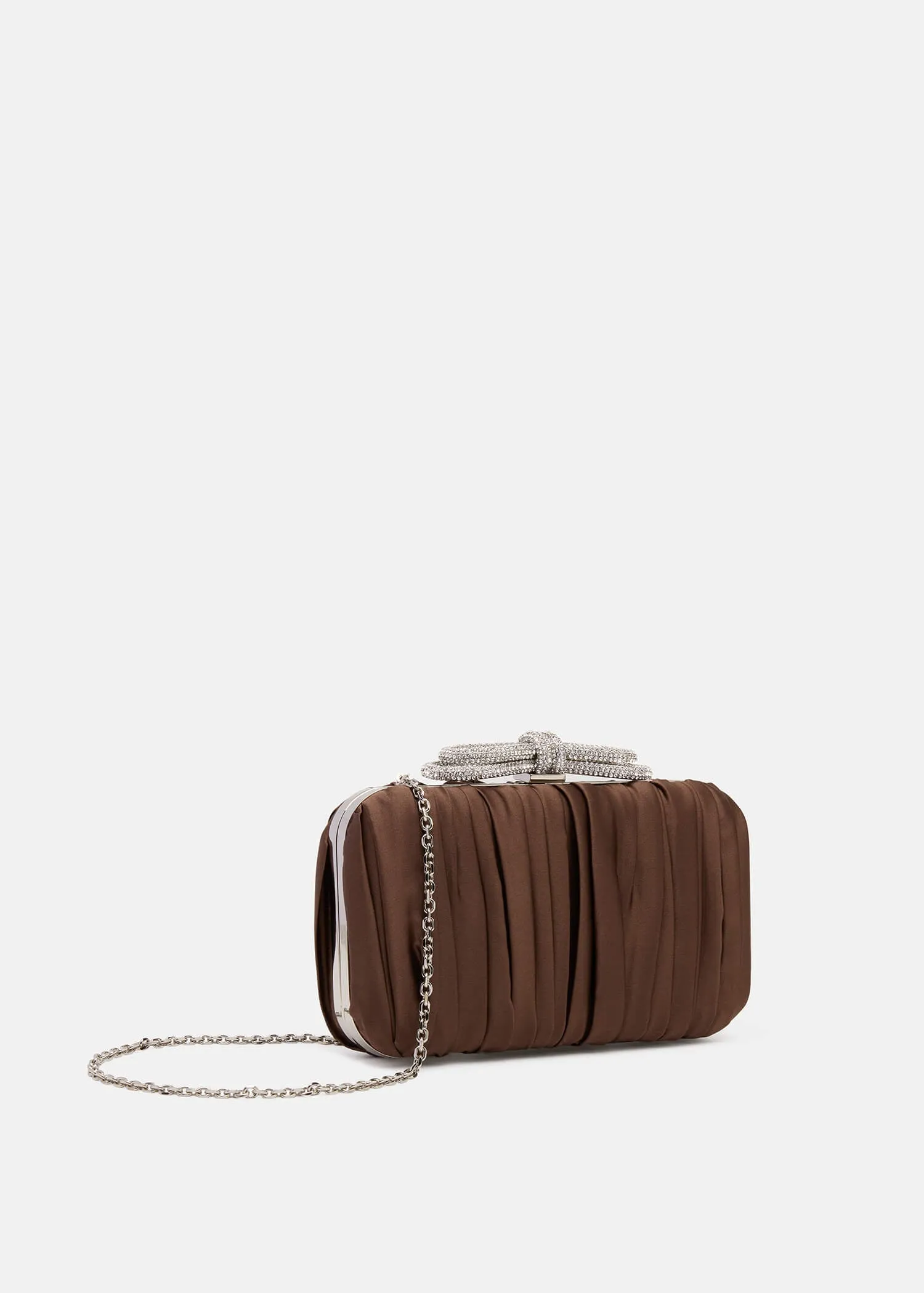 Double Bow Satin Clutch sold by MACH & MACH product image thumbnail 2