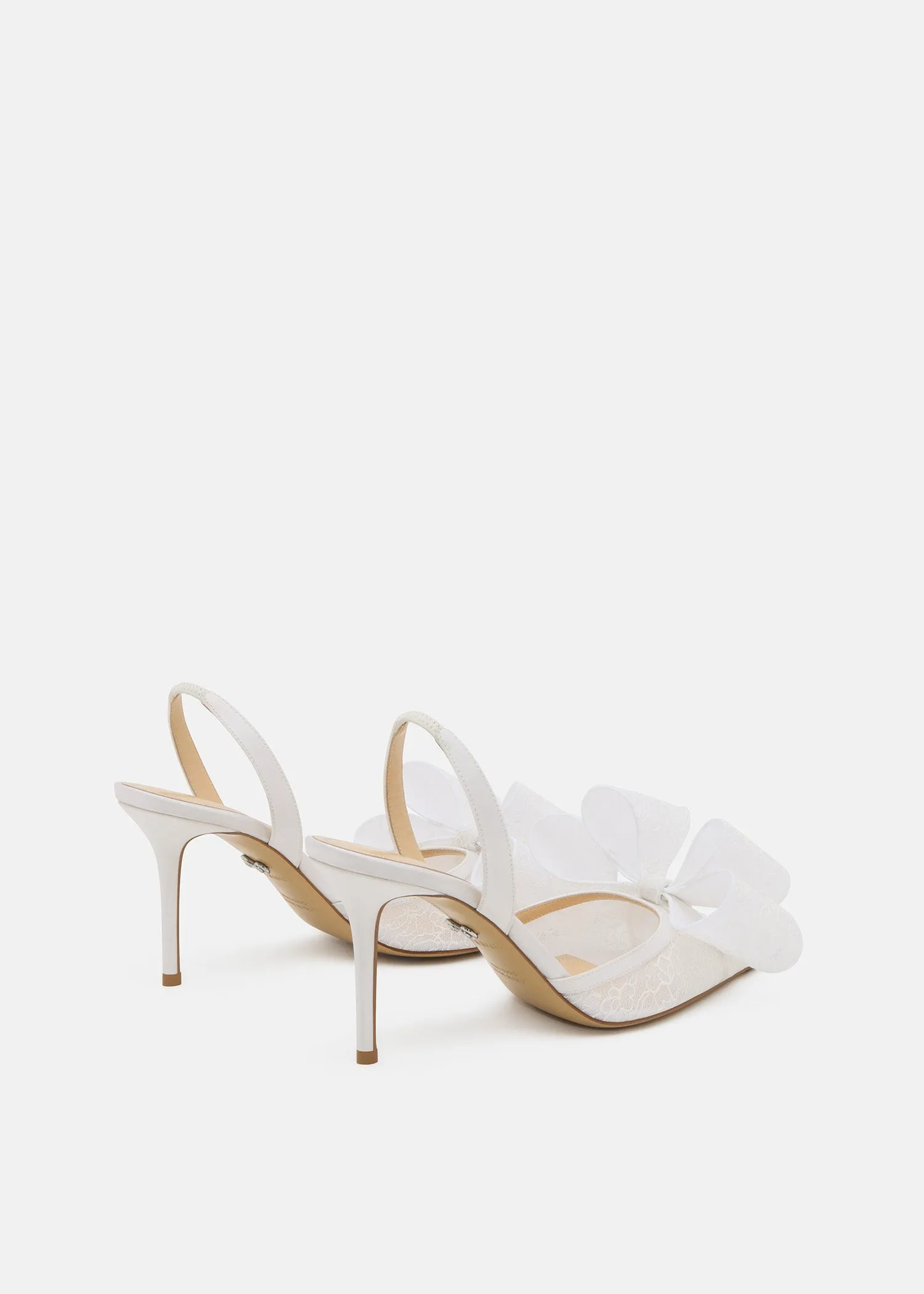 Le Cadeau White Lace Slingback sold by MACH & MACH product image thumbnail 4