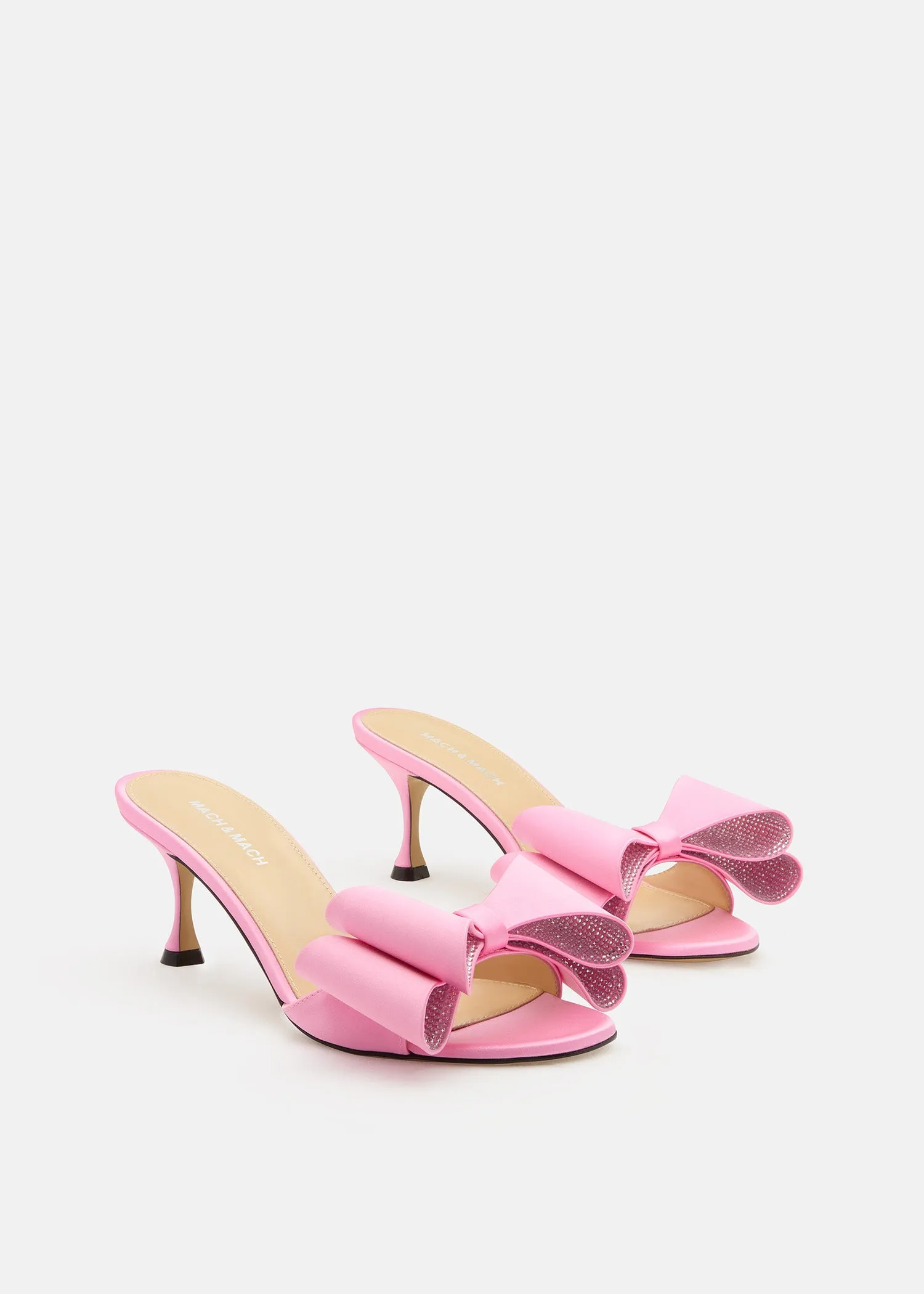 Le Cadeau Satin Kitten Heel Mules sold by MACH & MACH product image thumbnail 3