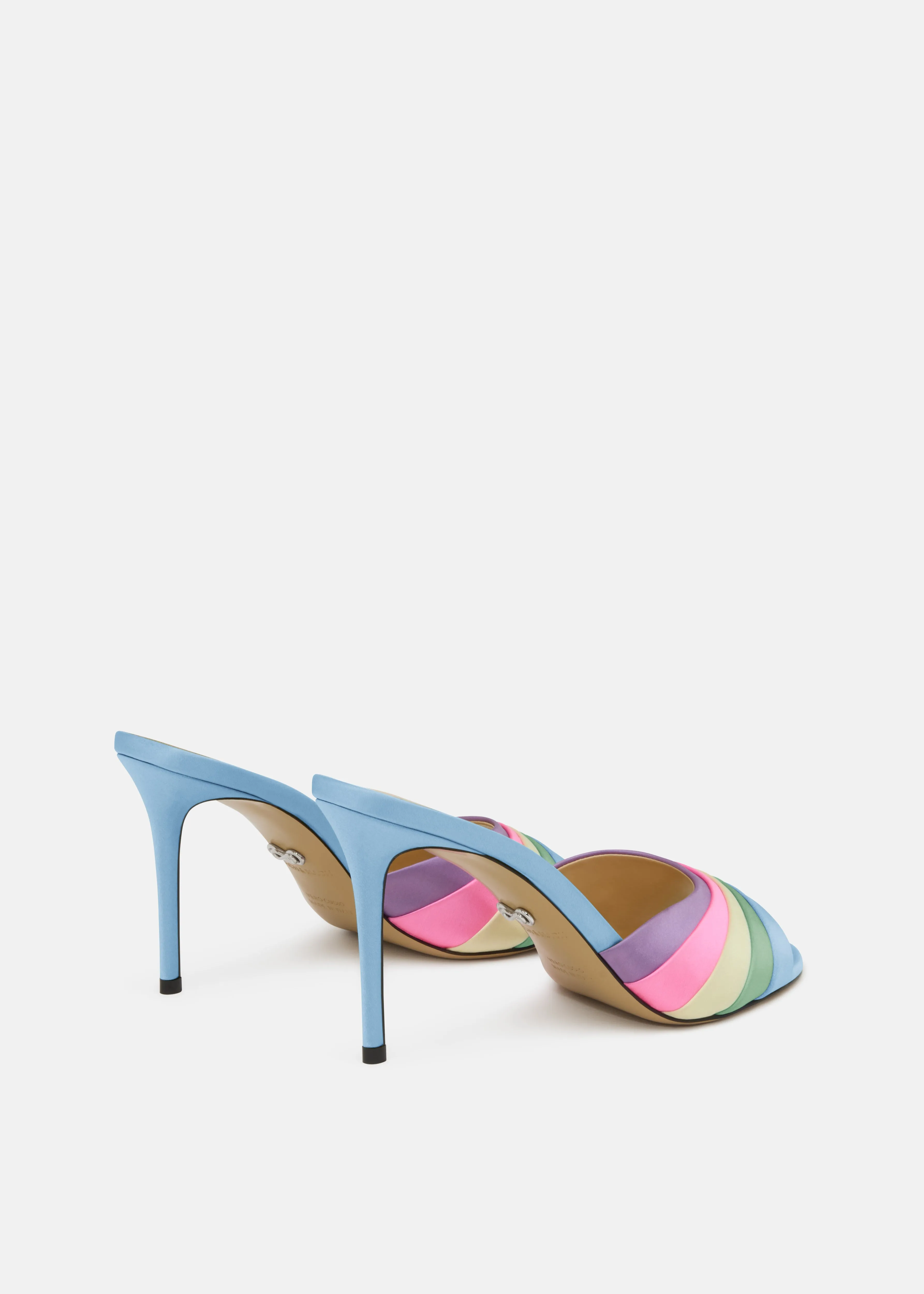 Gradient Multicolor Satin Mules sold by MACH & MACH product image thumbnail 4